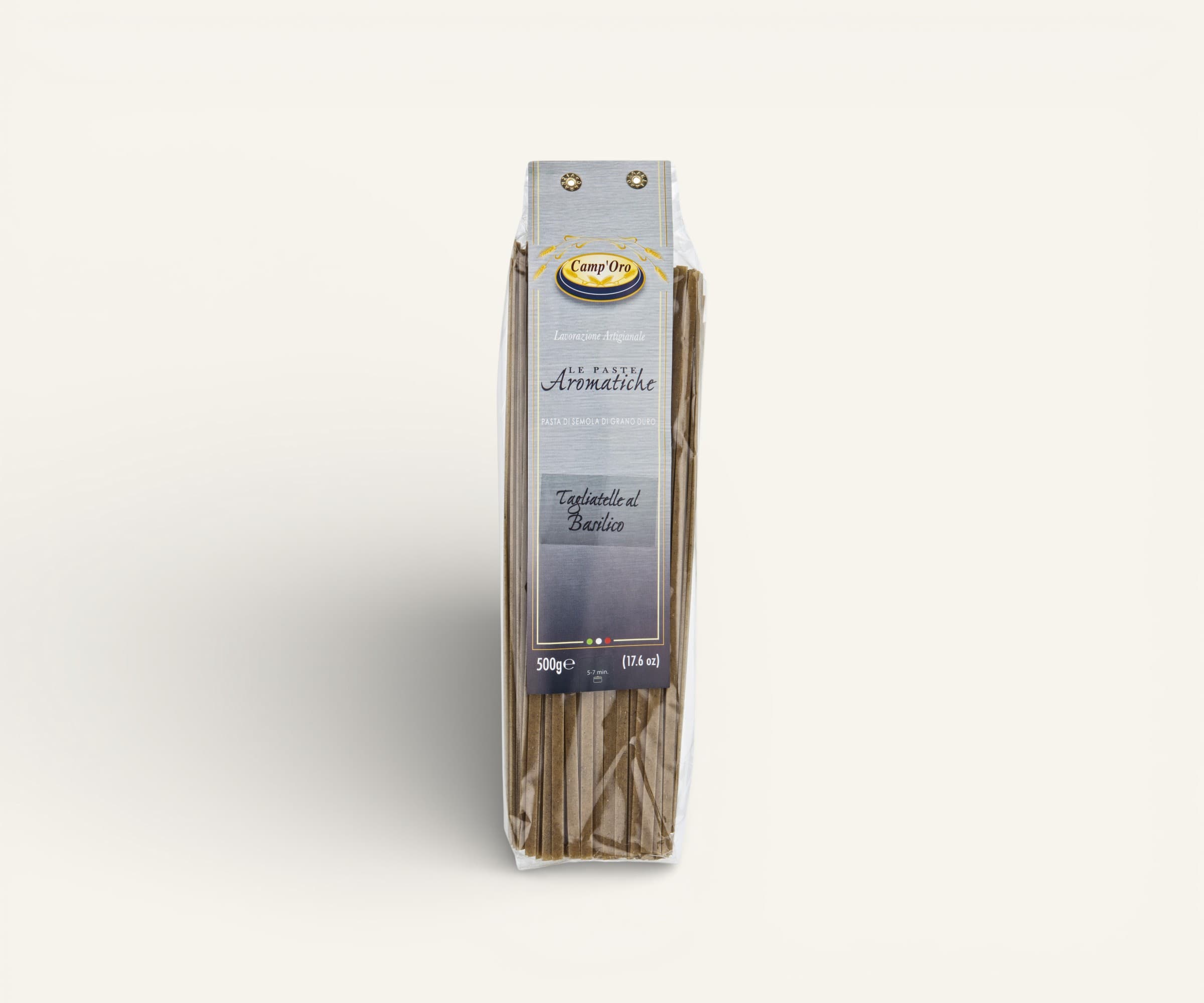 Pasta di semola di grano duro Le Paste Aromatiche tagliatelle al basilico 500g