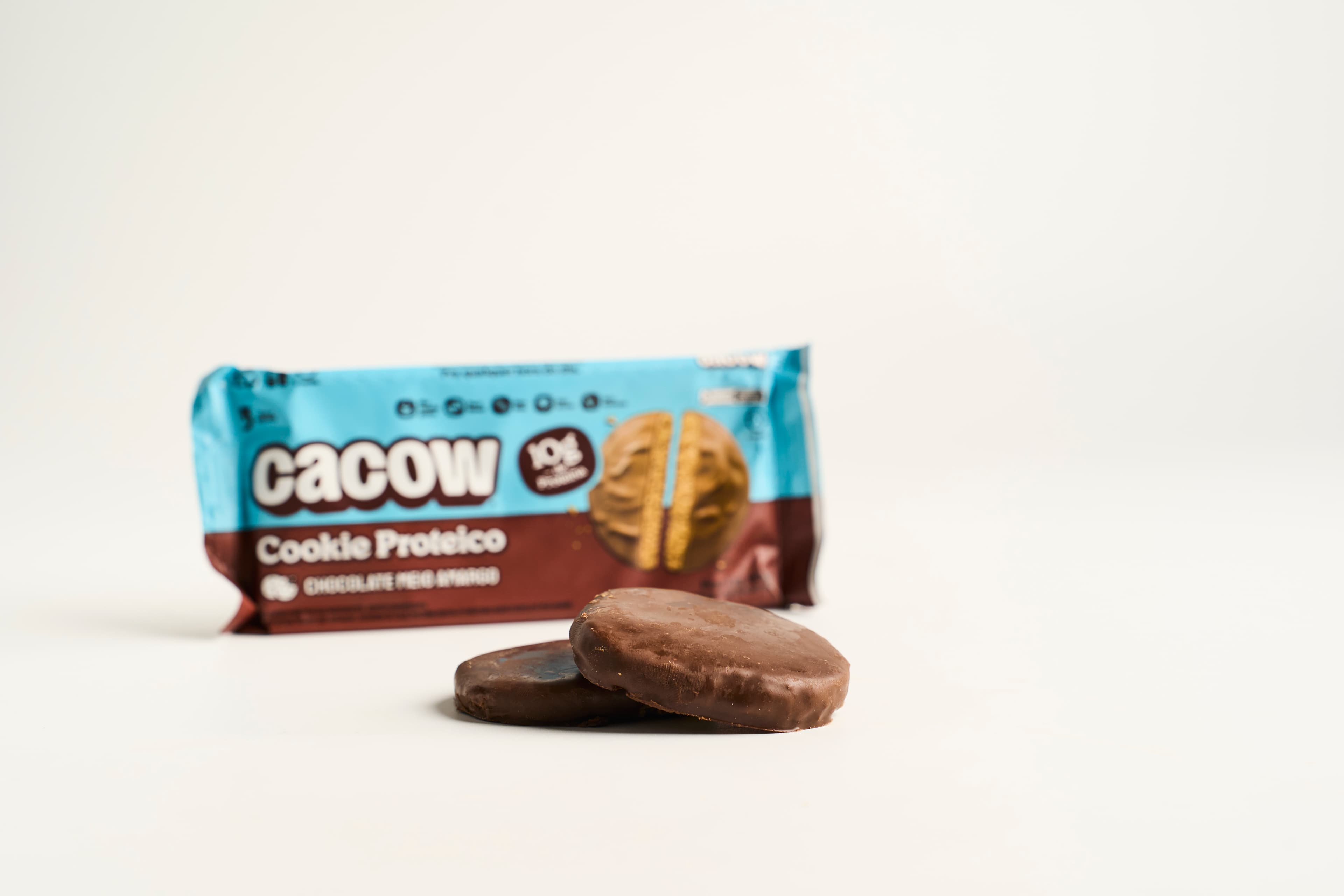 Cookie proteico 10g sabor chocolate meio amargo 40g