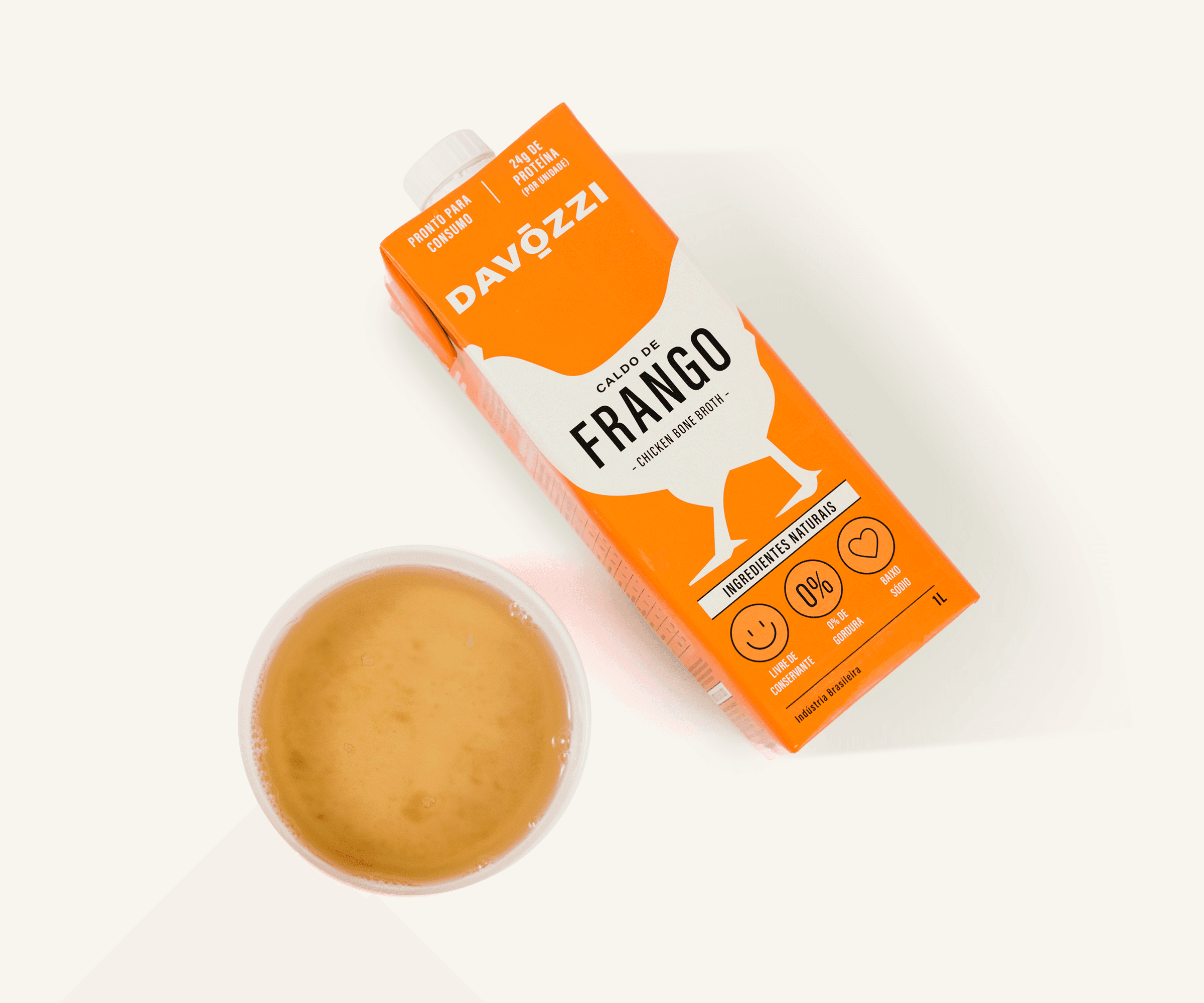 Caldo de frango Davozzi 1L
