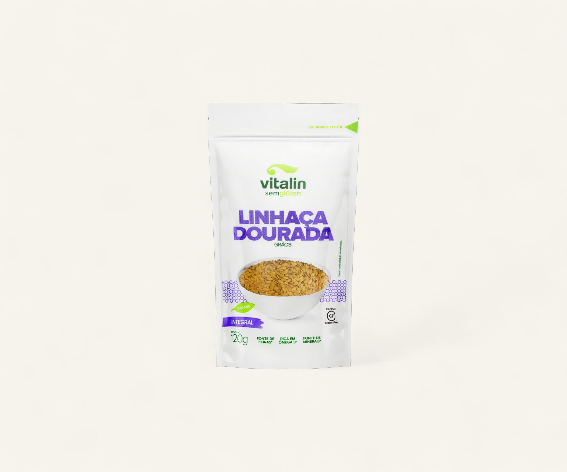 Linhaça dourada em grãos 120g