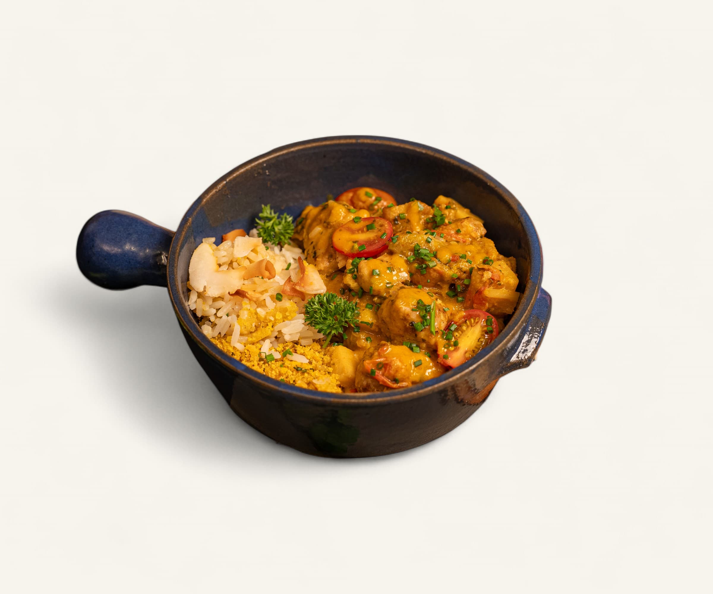 Moqueca de pupunha com peixe 350g