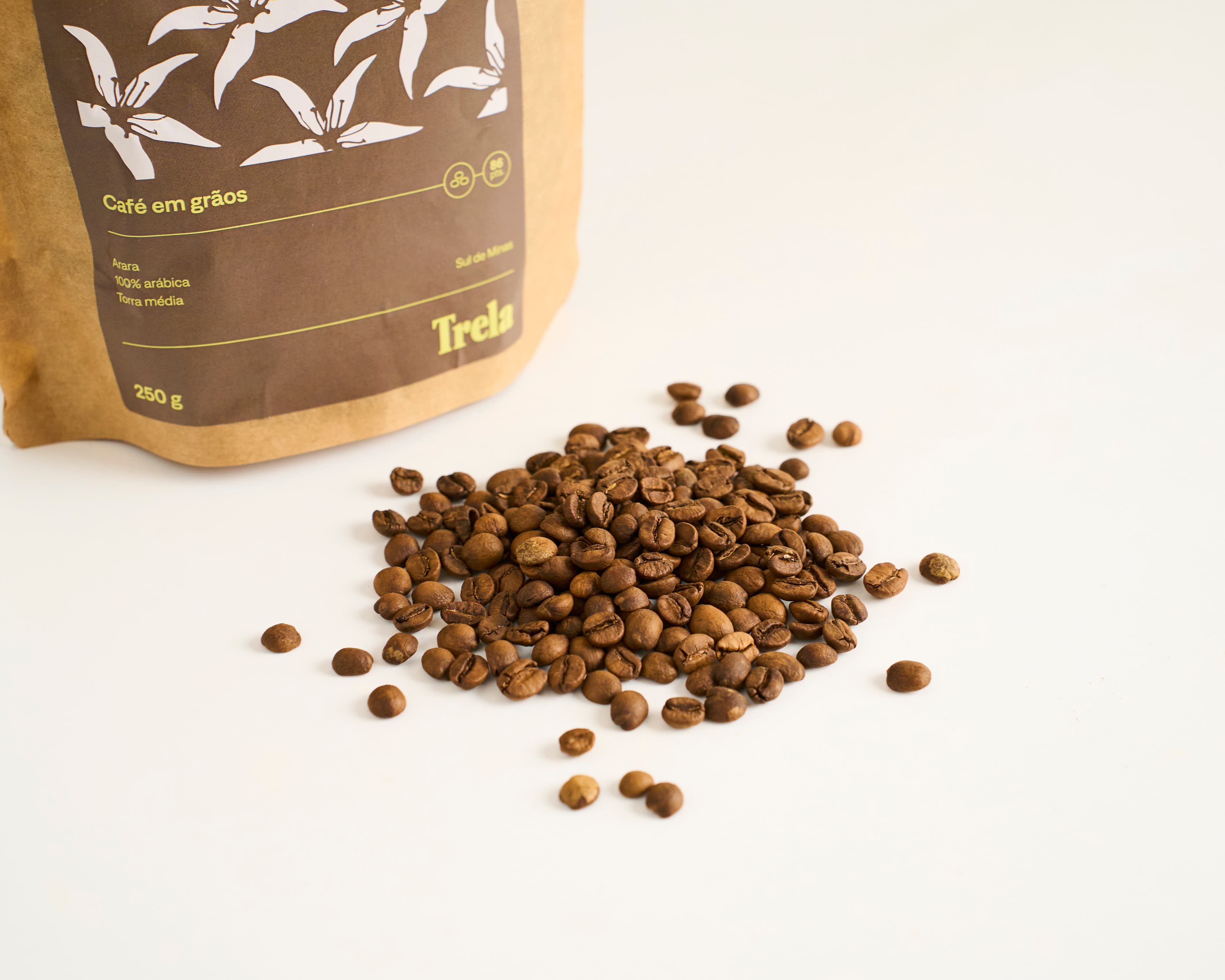 Café especial torrado em grãos Arara 250g