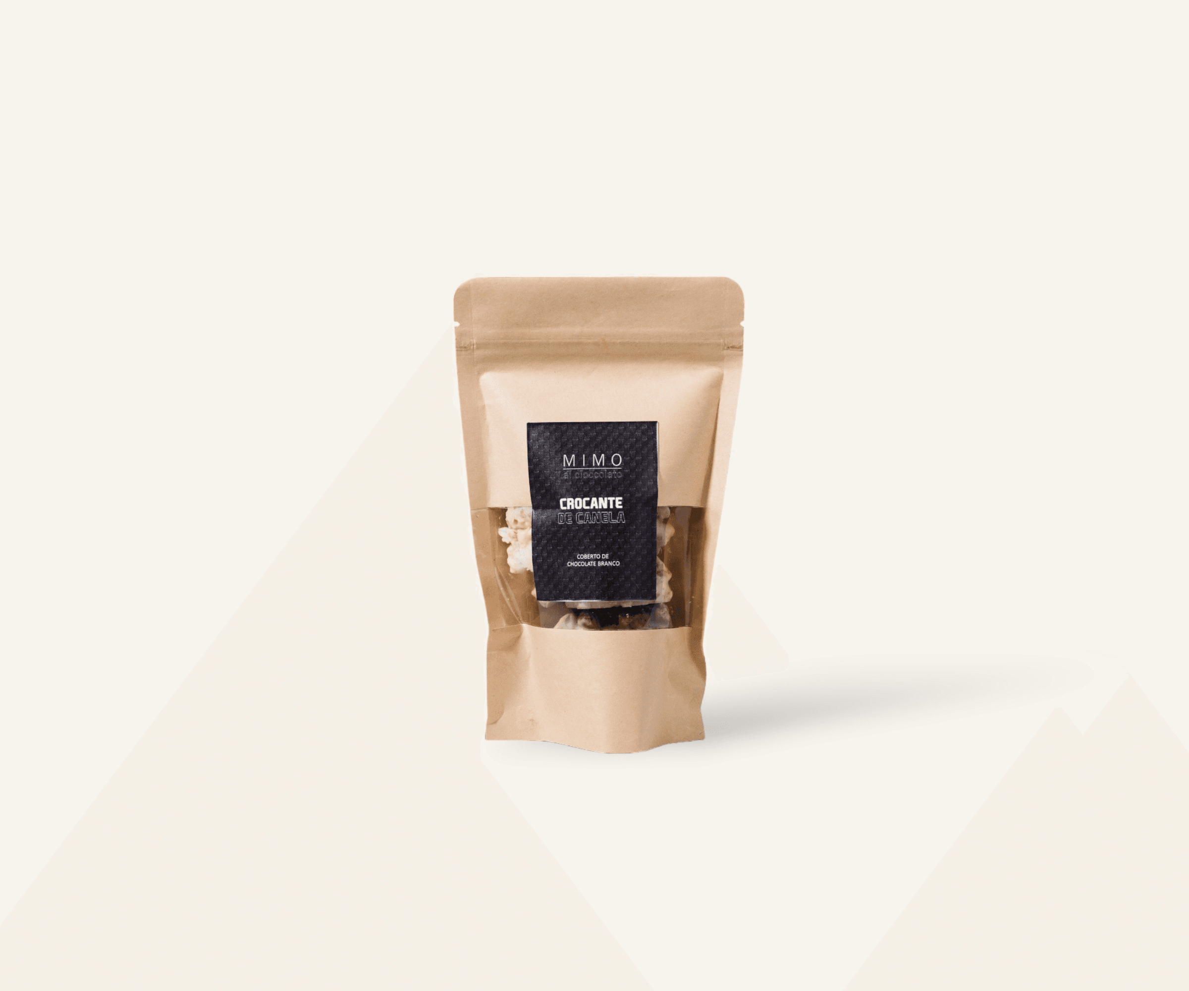 Biscoito crocante envolto chocolate branco polvilhado com canela 105g