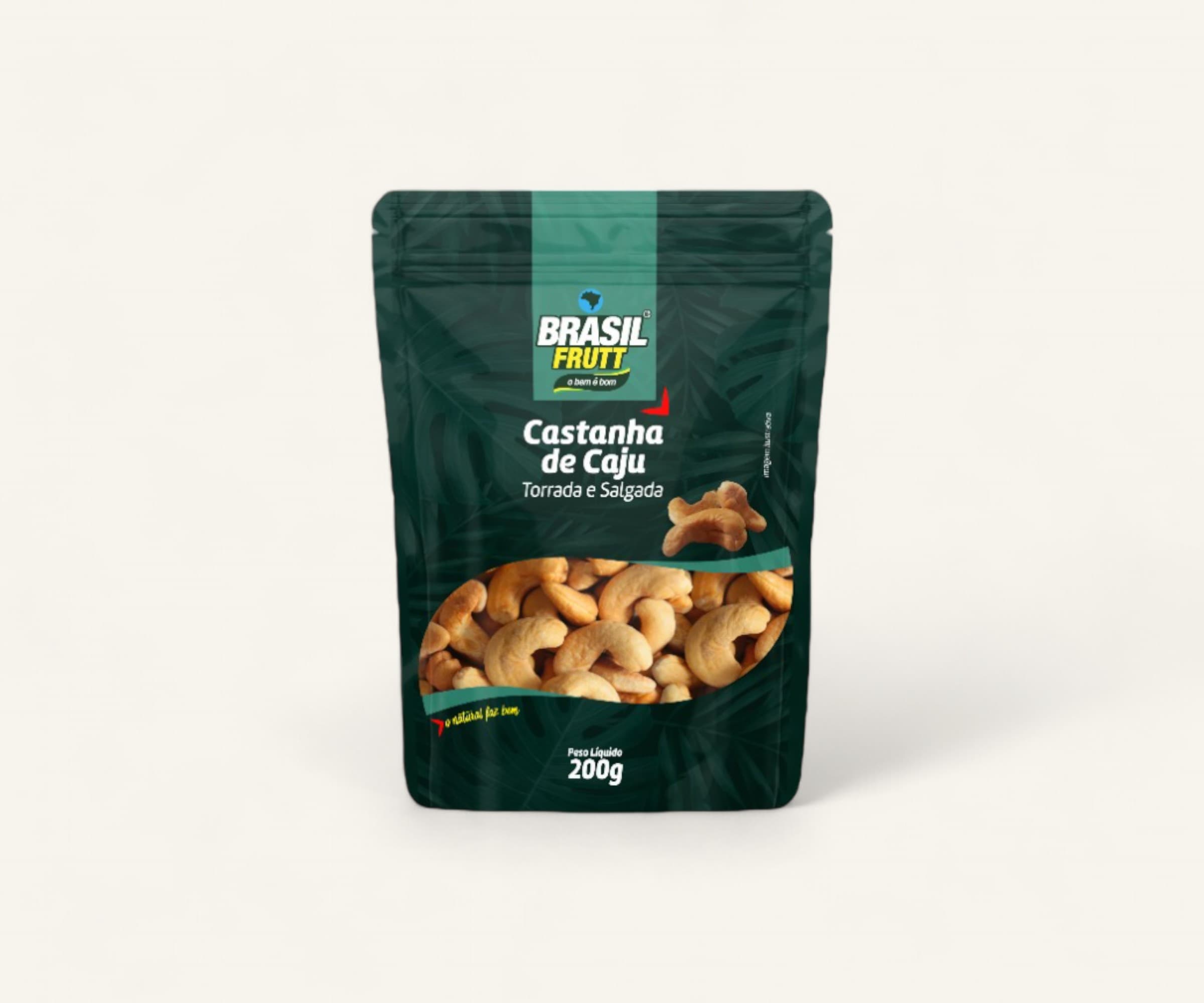 Castanha de caju torrada e salgada 200g