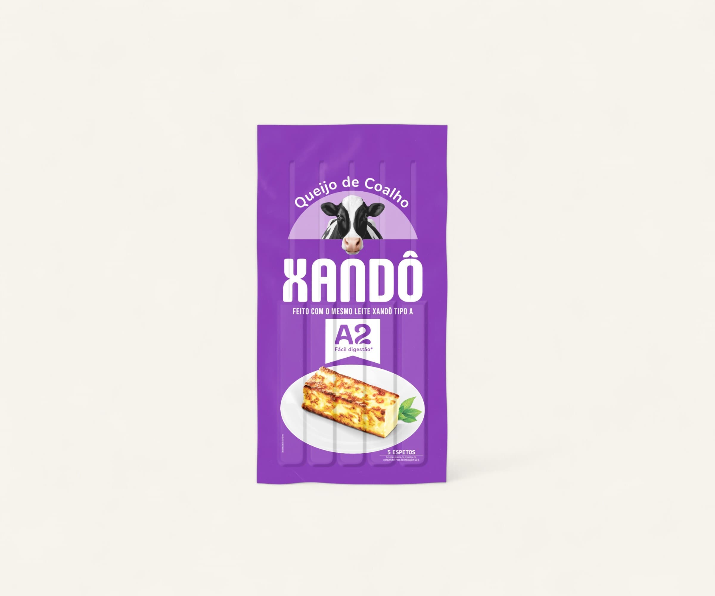 Queijo de colho em espetos feito com leite A2 Xandô 300g