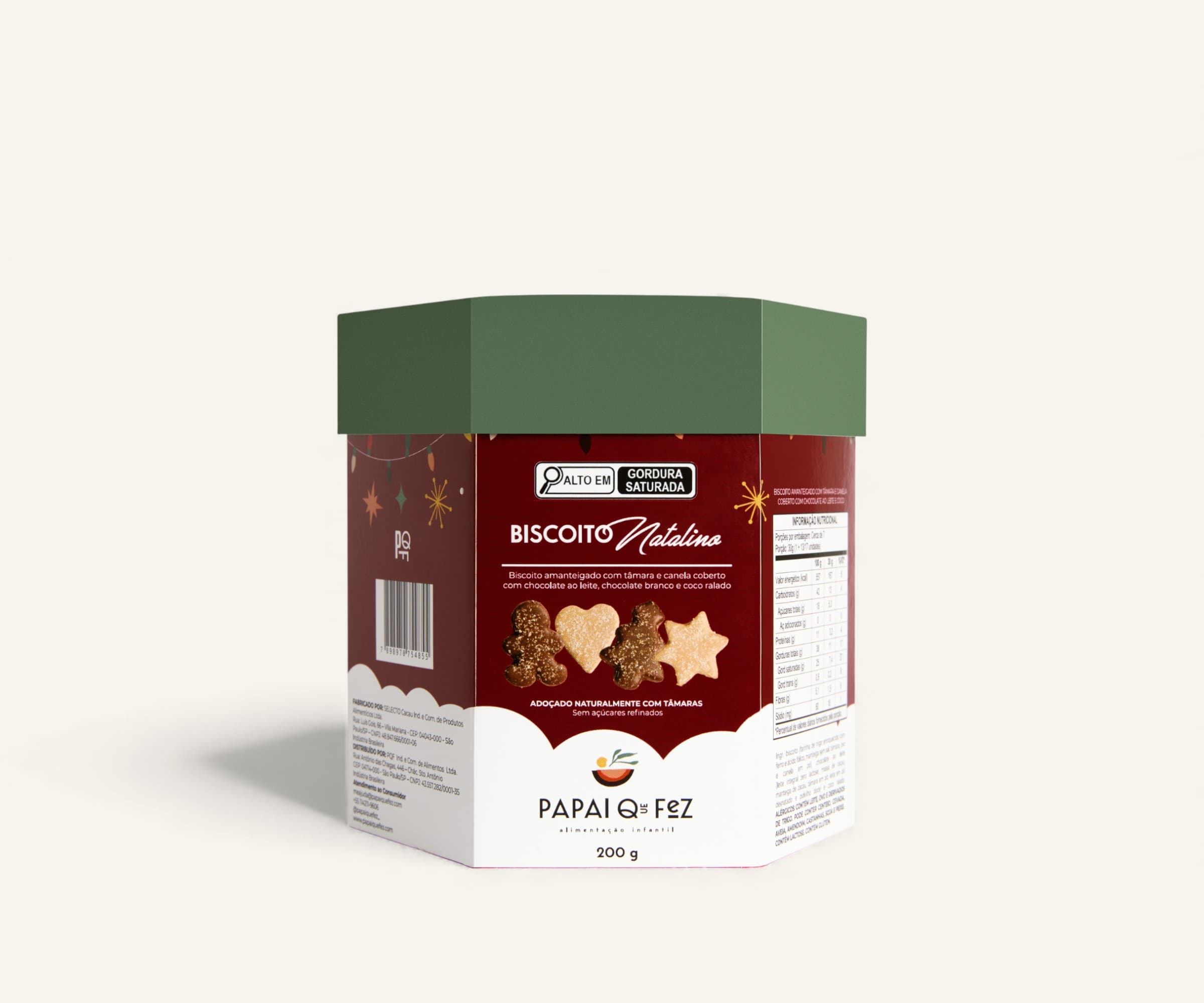 Biscoito natalino Papai que Fez 200g