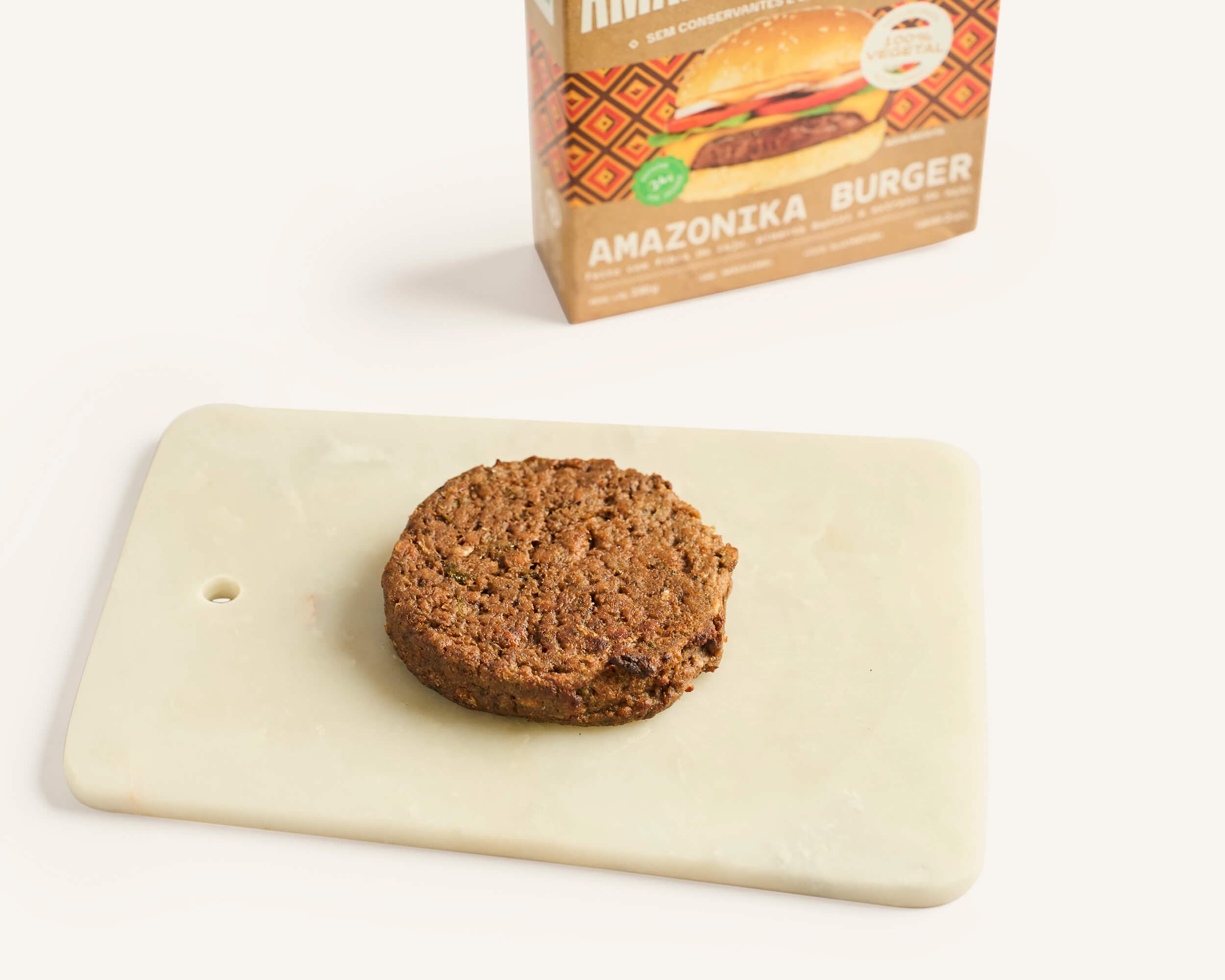 Hambúrguer de Fibra de Caju 230g 2 Unidades - Congelado