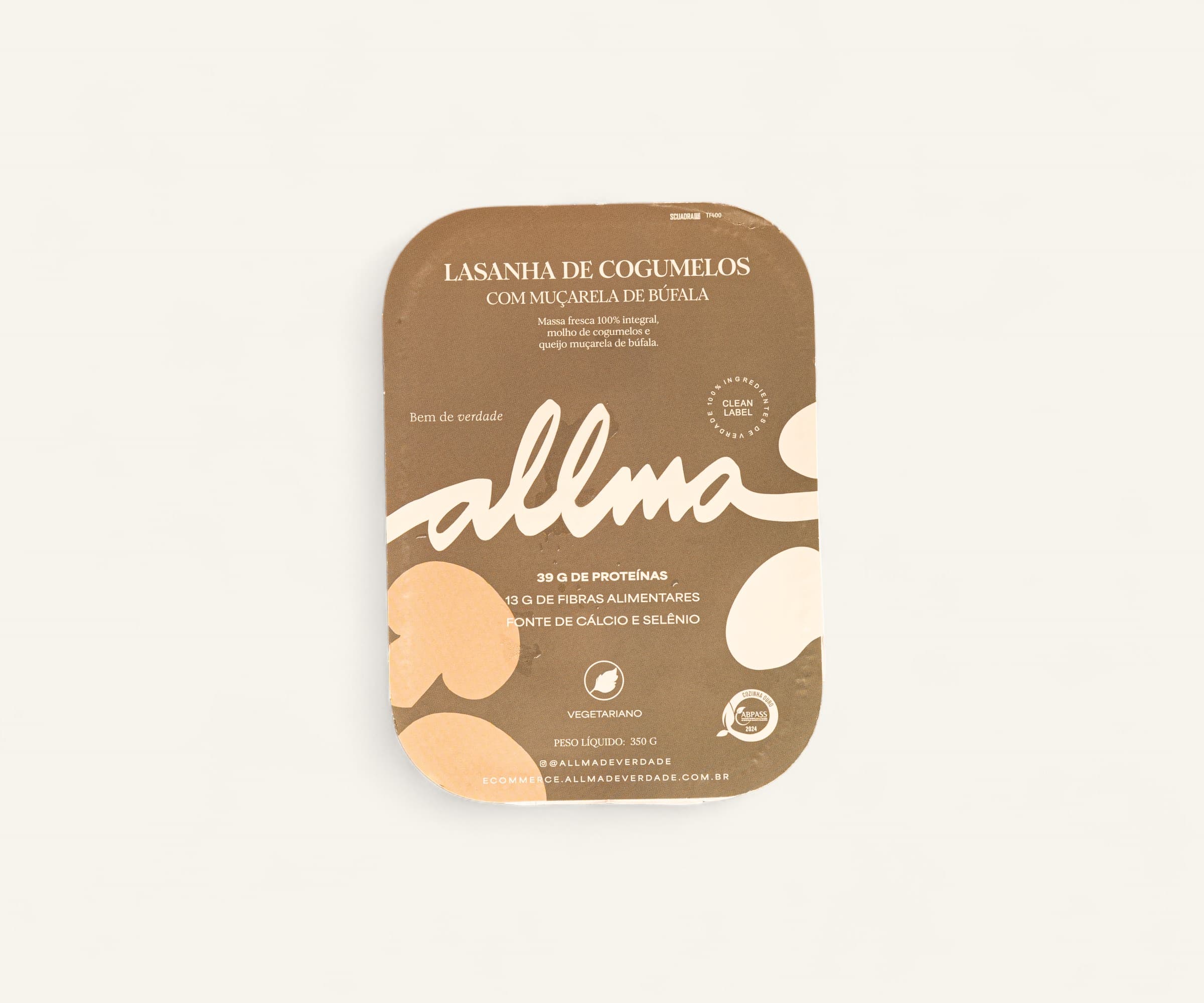 Lasanha de cogumelos 350g