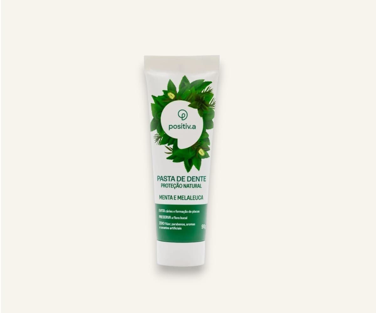 Pasta de dente menta e melaleuca Positiv.a 90g