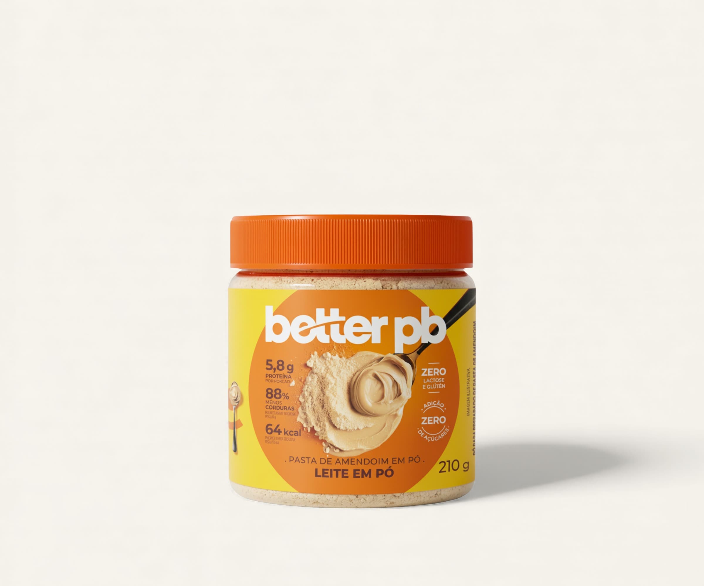 Pasta de amendoim em pó sabor leite ninho 210g