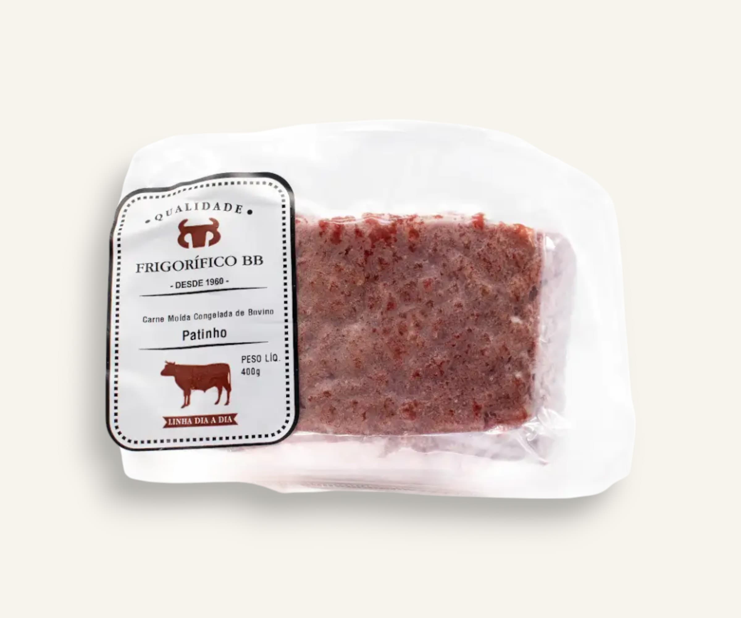 Carne moída de patinho congelado 400g