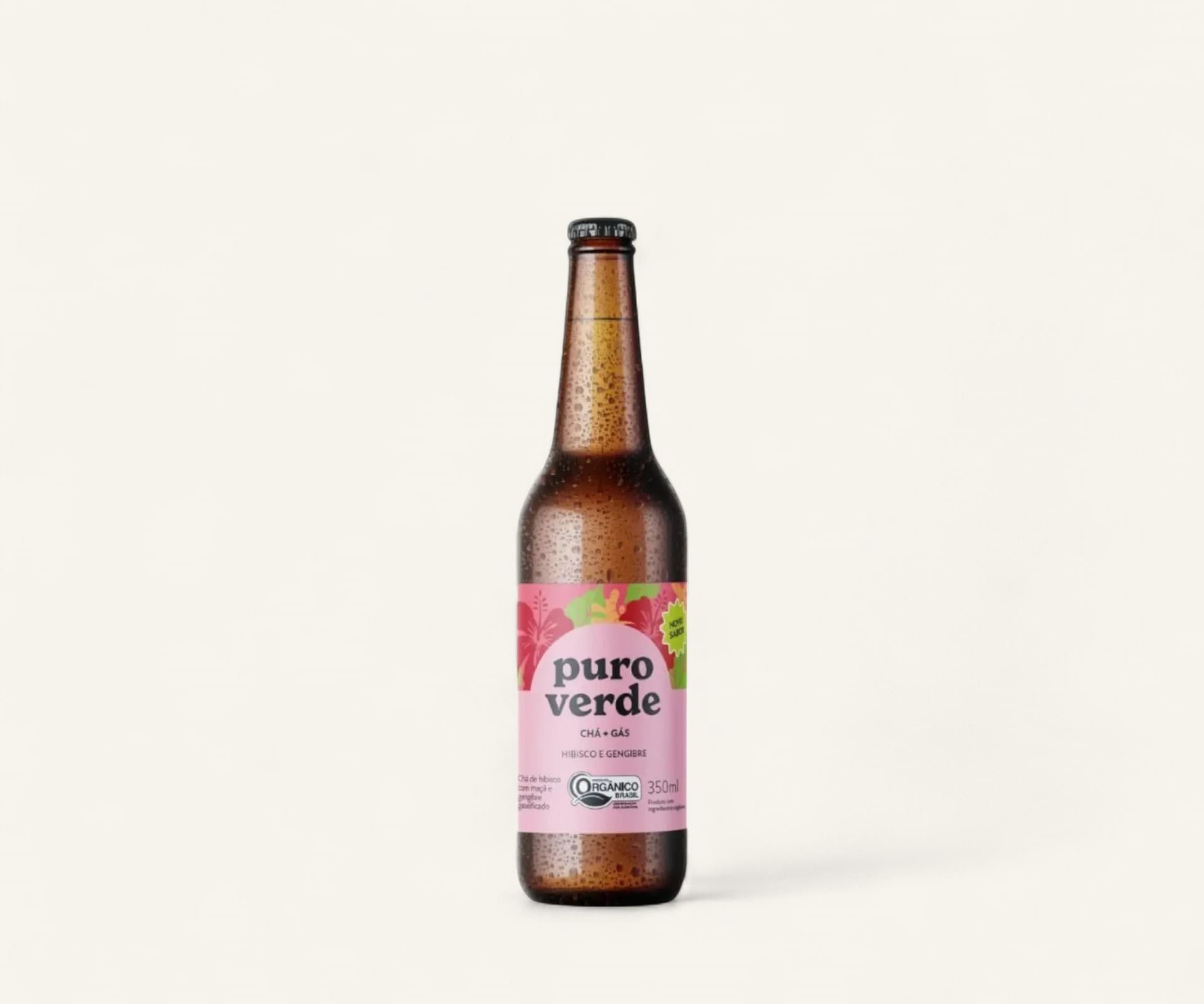 Chá gaseificado hibisco com gengibre 350ml