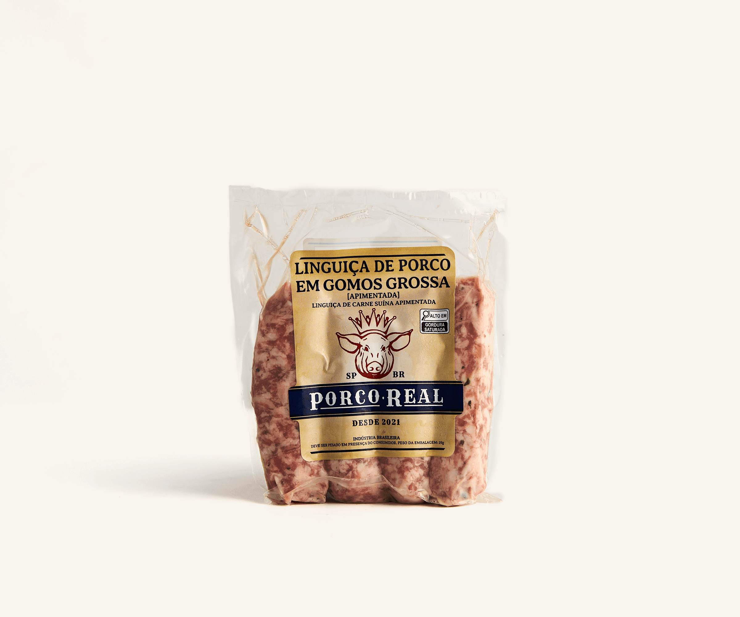 Linguiça suína em gomos grossa refrigerado 400g