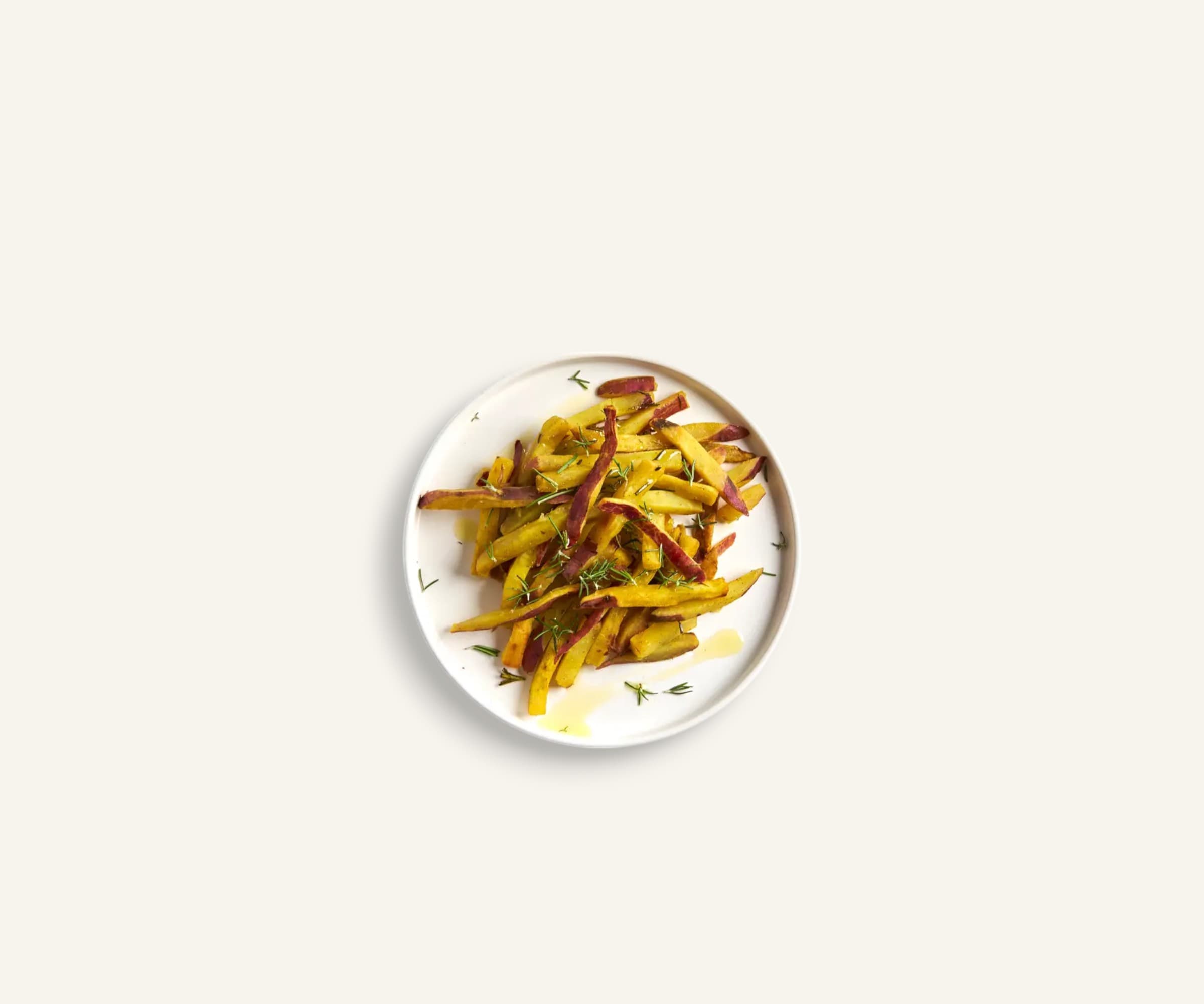 Batata doce rústica com alecrim 100g