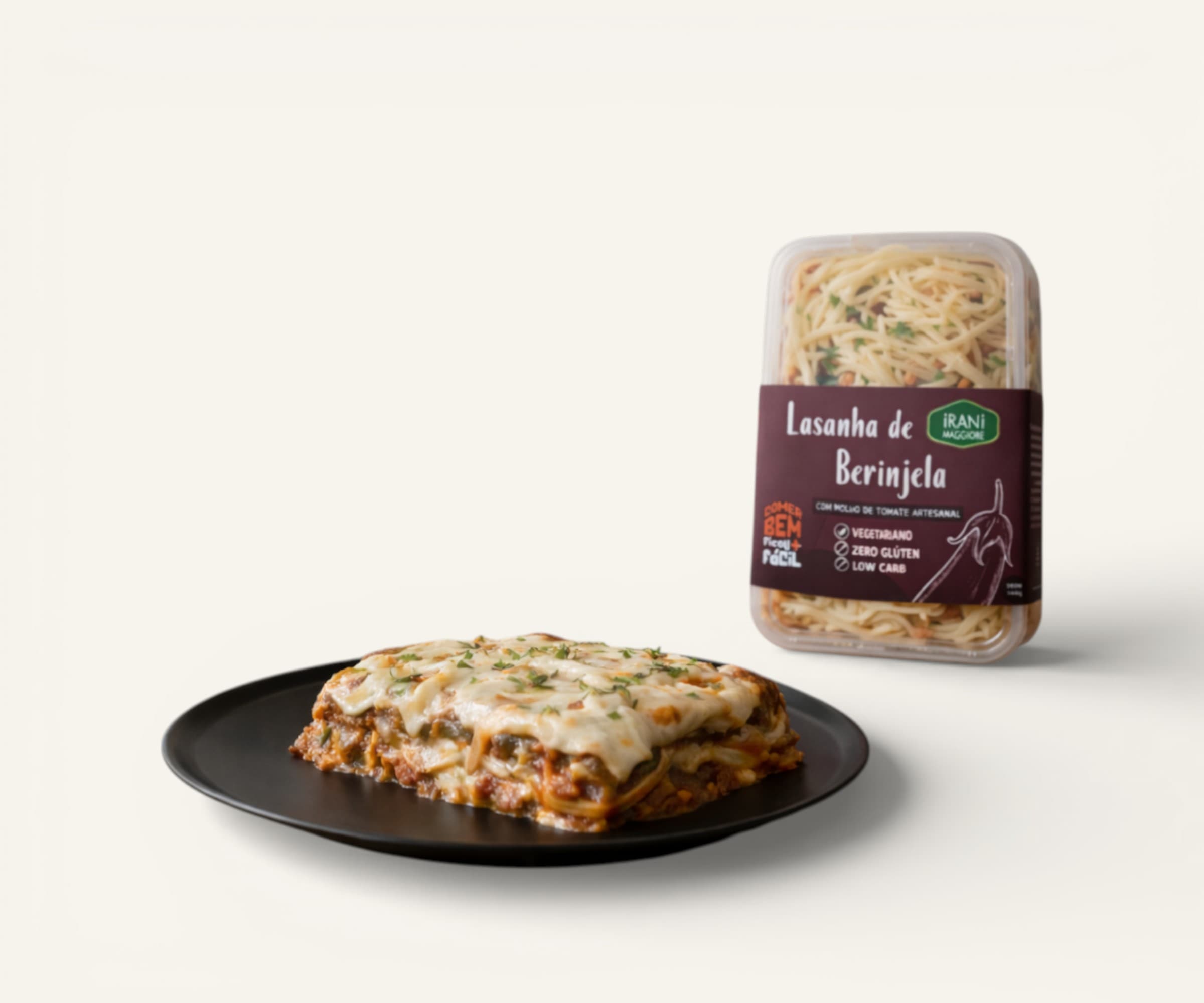 Lasanha de berinjela sem glúten 350g