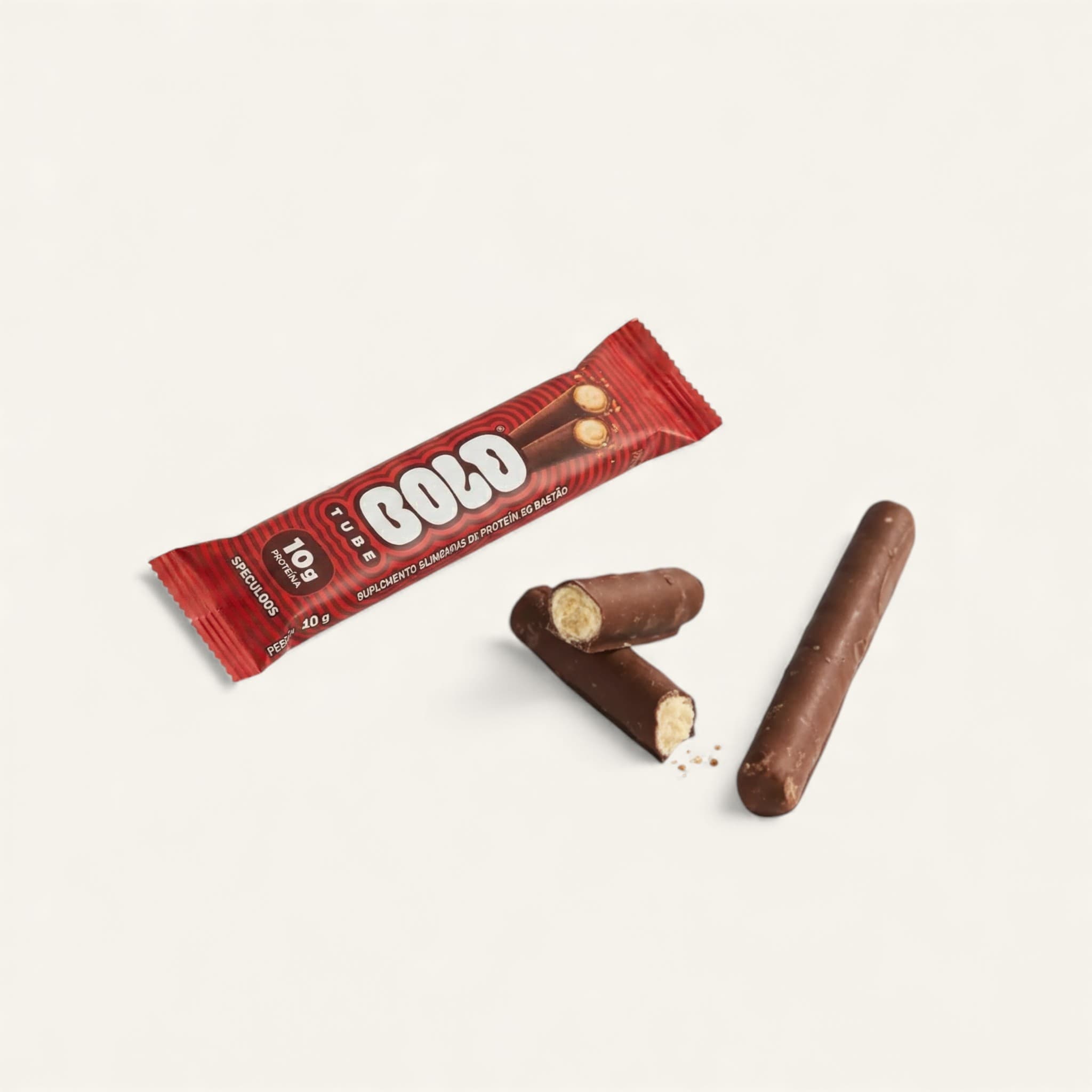 Barra de proteína Bold Tube 10g sabor speculoos 40g