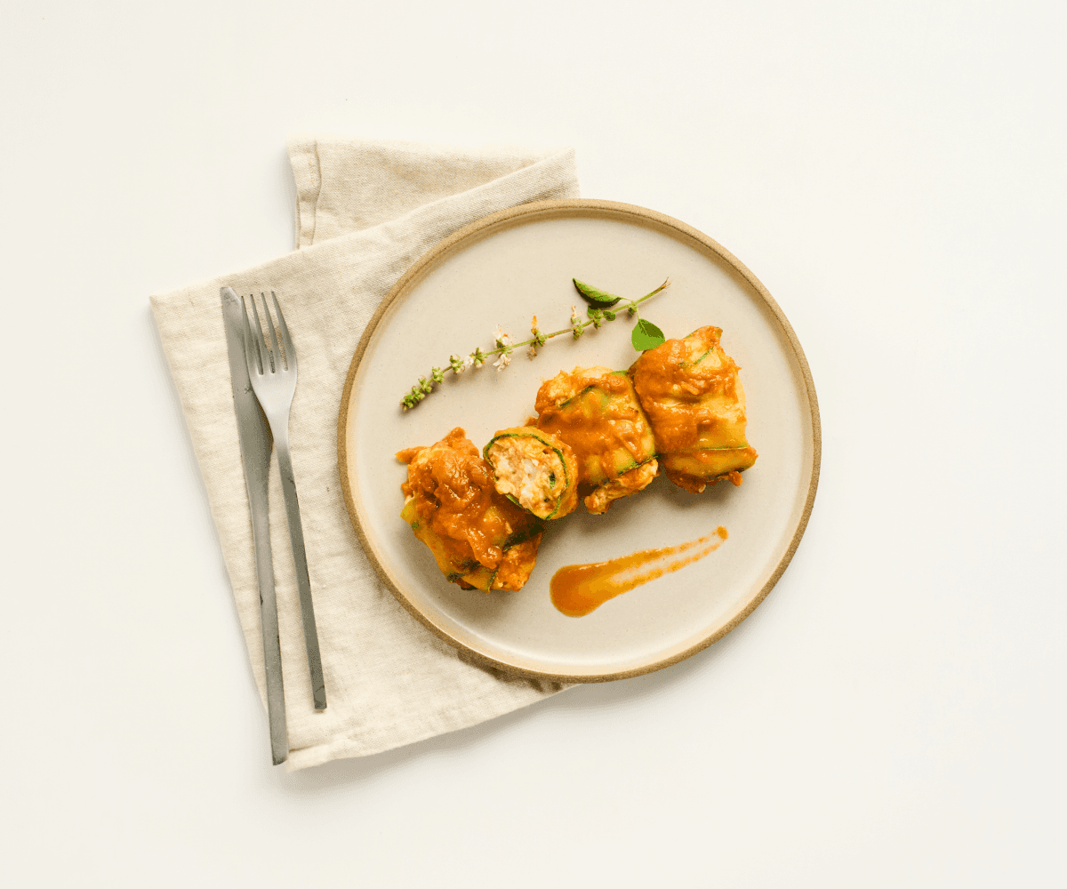 Raviolone de abobrinha com frango 400g