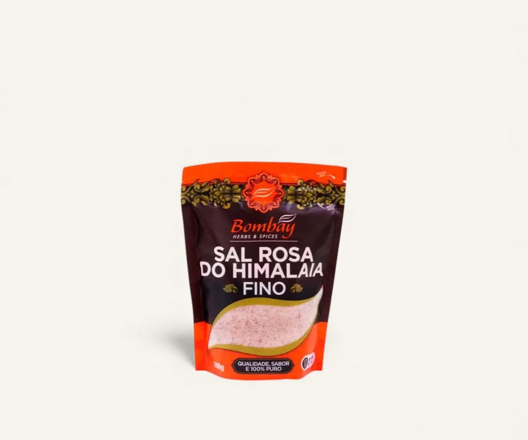 Sal rosa do Himalaia fino Bombay 500g