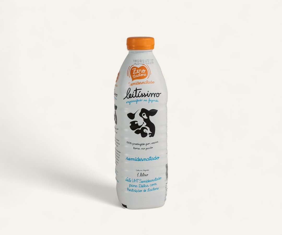 Leite UHT semi desnatado zero lactose 1L