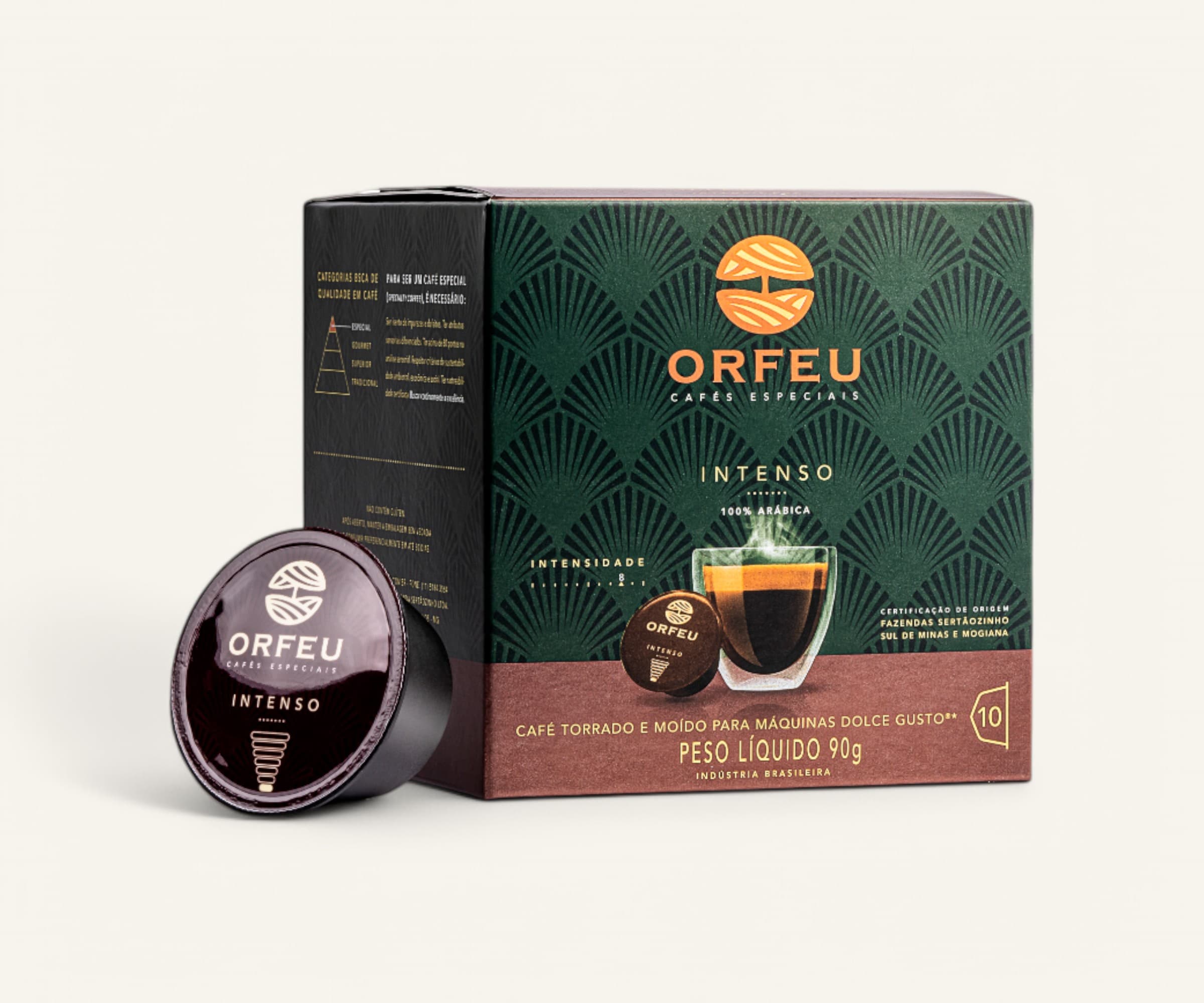 Cápsulas café Orfeu intenso Dolce Gusto 10 unidades