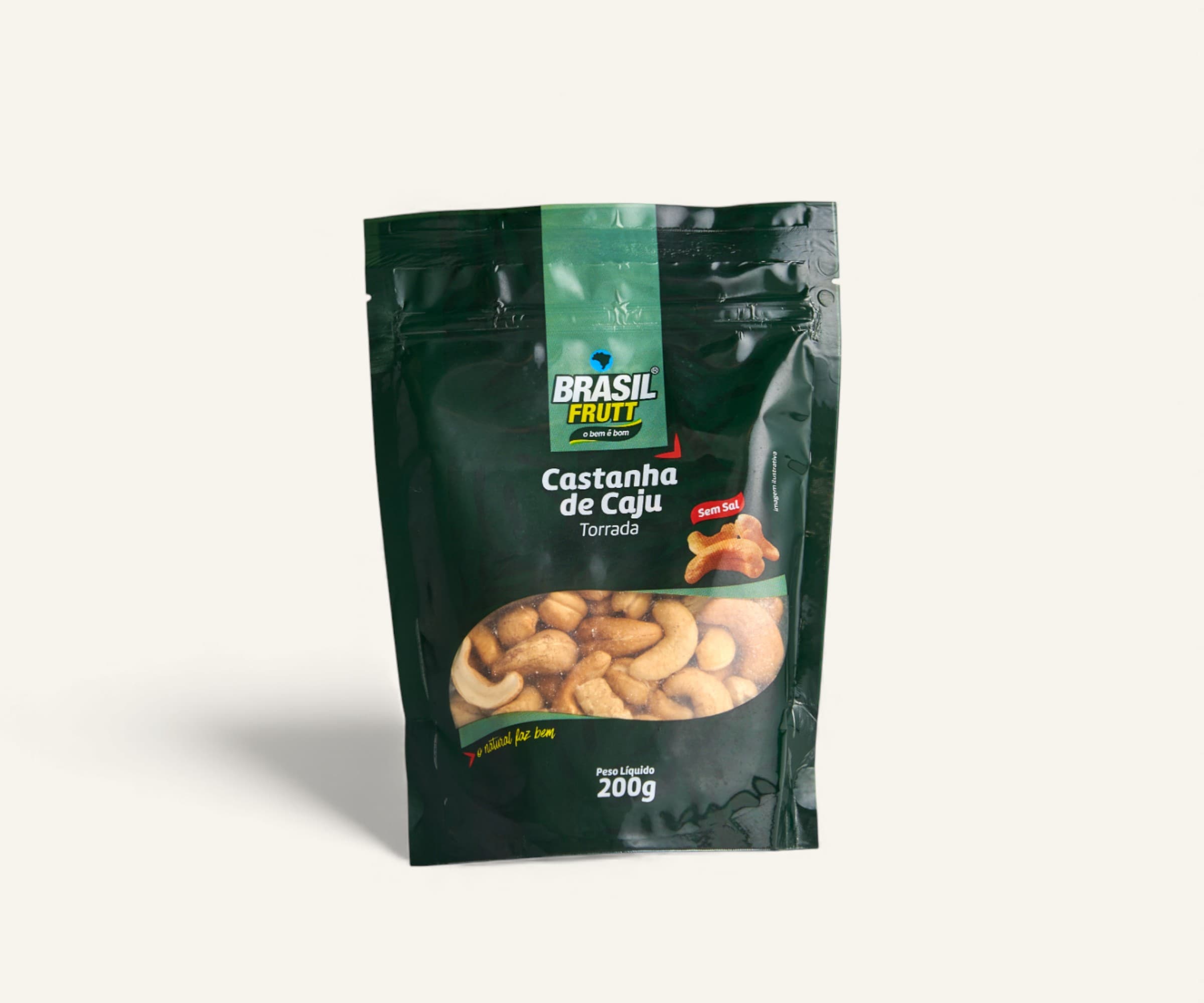 Castanha de caju torrada e sem sal 200g