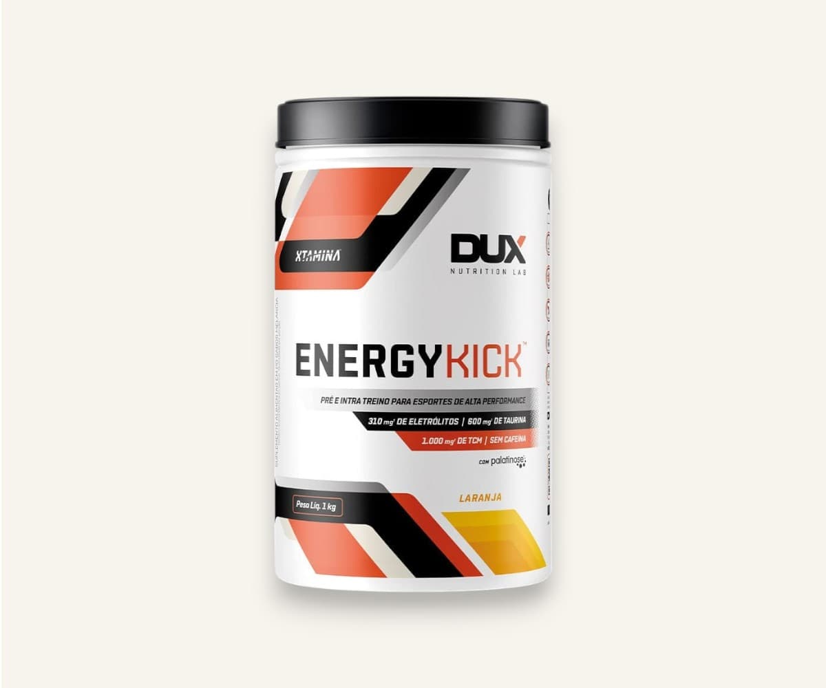 Pré-treino energy kick sabor laranja Dux 1kg