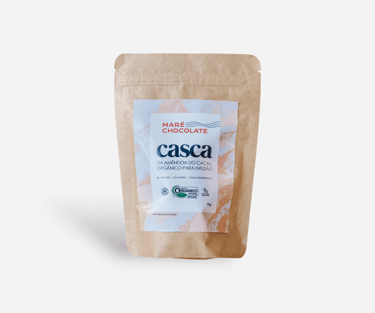 Casca da amêndoa de cacau para infusão 70g