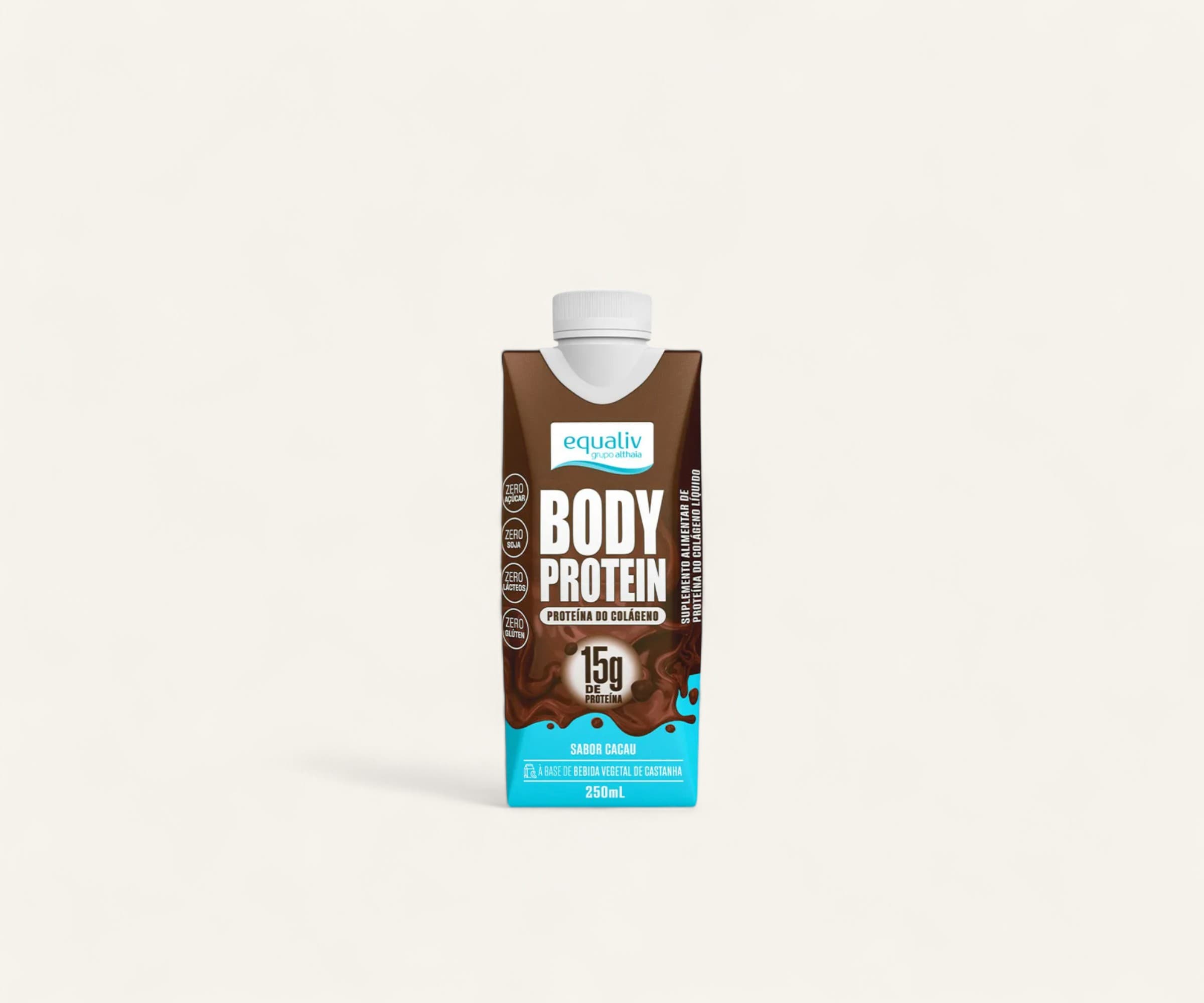 Bebida proteica body protein 15g sabor cacau 250ml