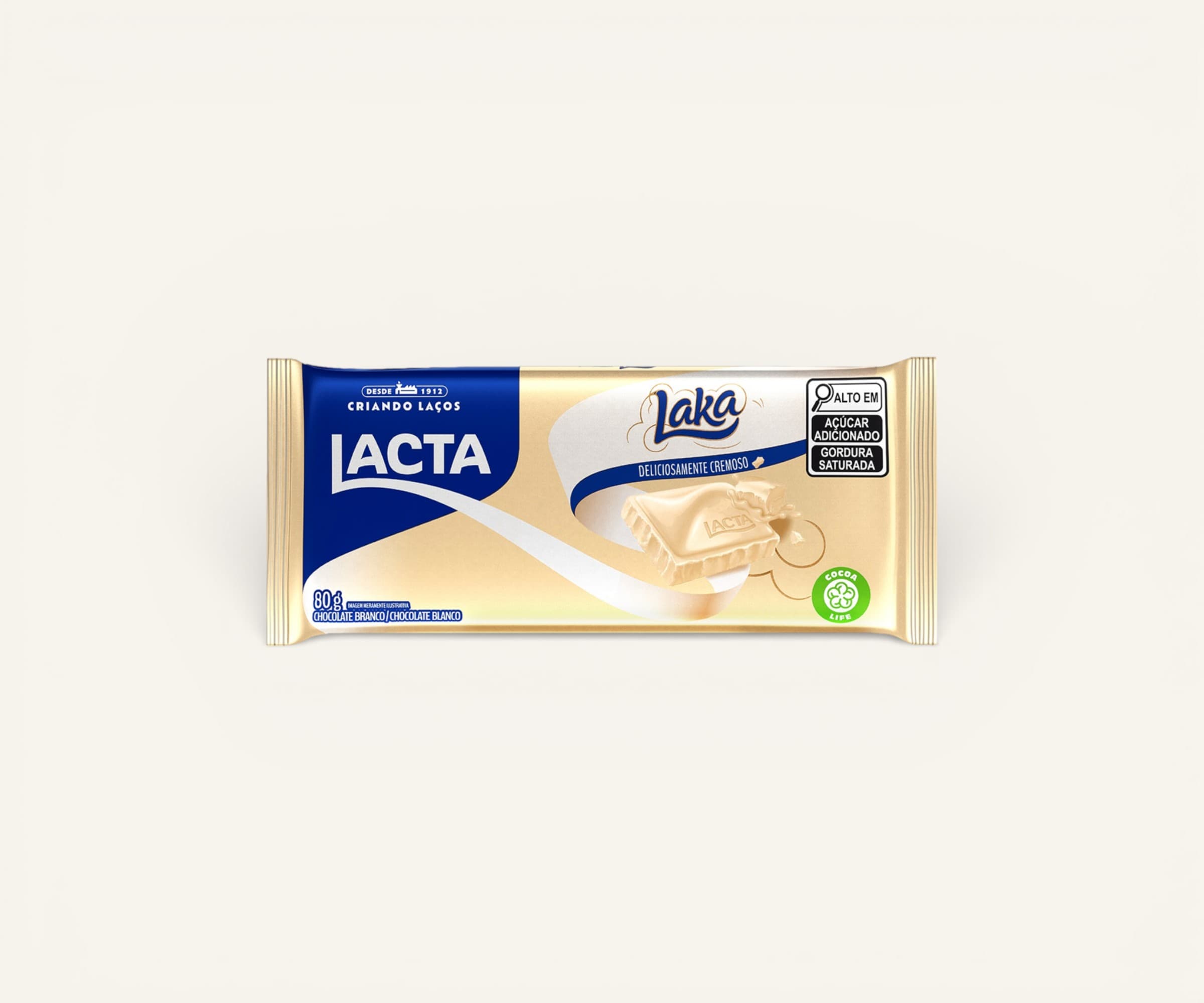 Chocolate branco Laka 80g