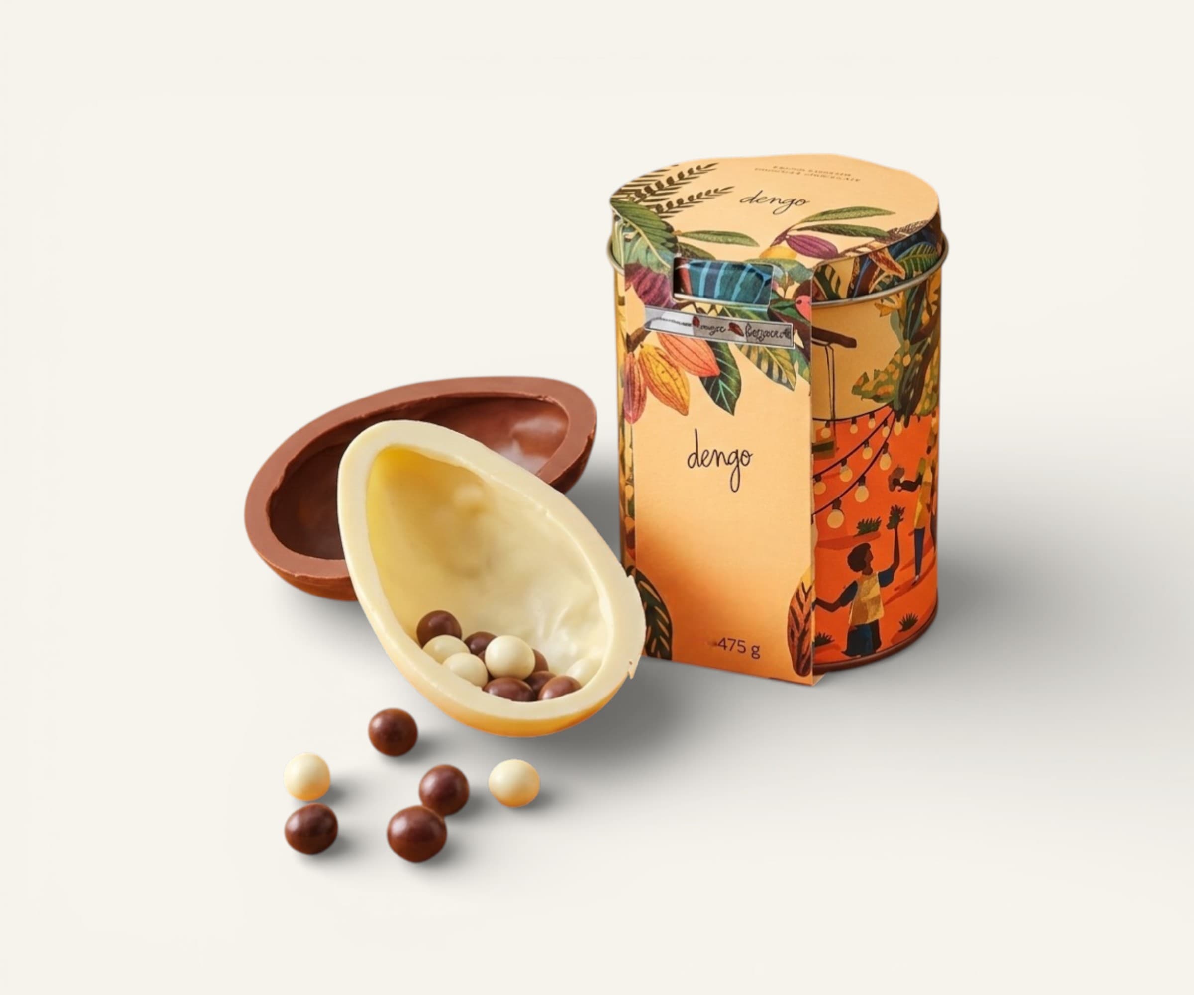 Ovo de Páscoa clássico meio a meio Dengo 126g