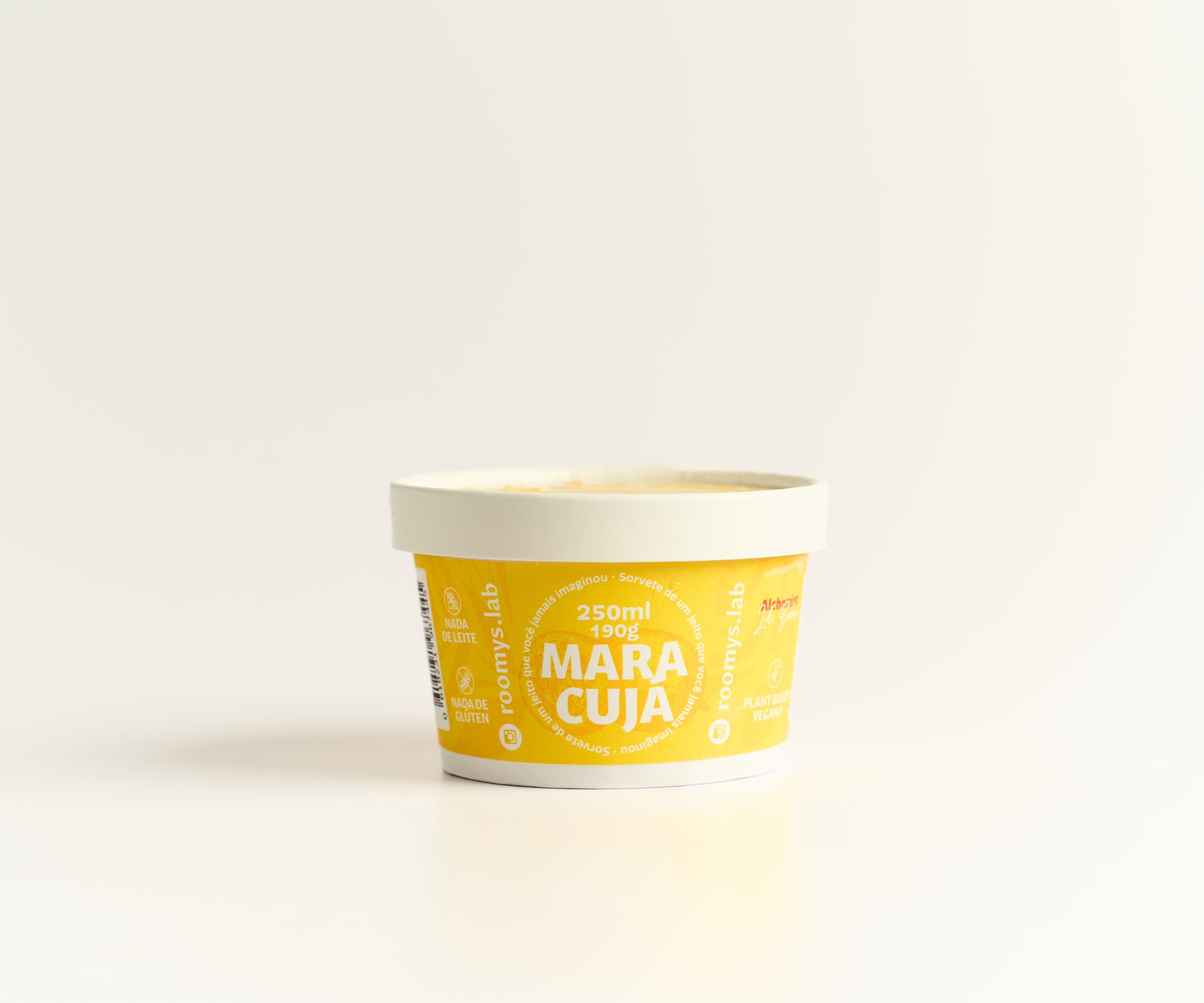 Sorvete de maracujá Roomys 250ml