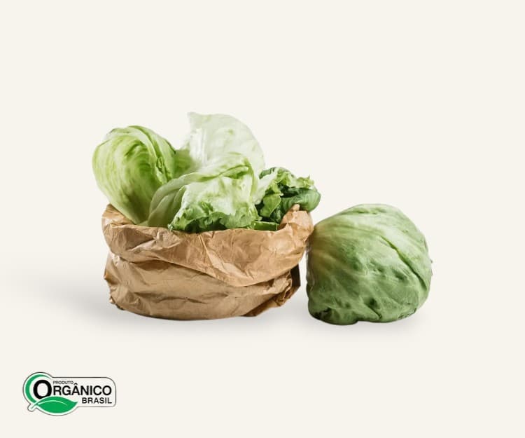Alface americana orgânica 250g