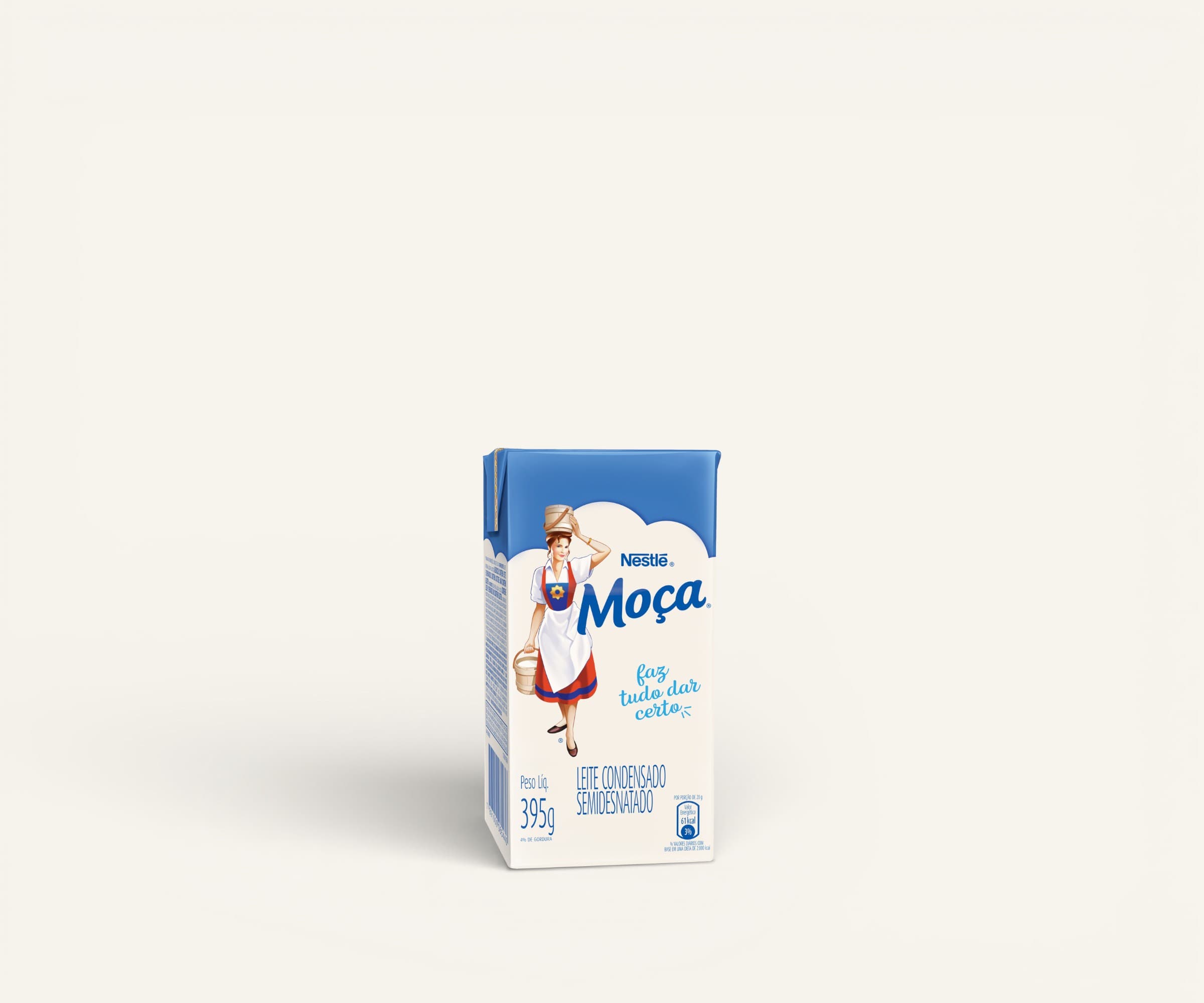 Leite condensado semidestanado Moça 395g