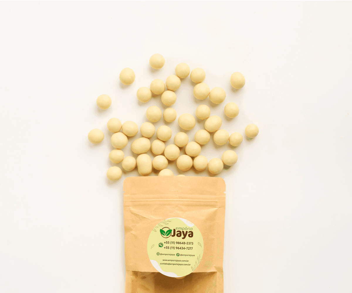Avelã coberta com chocolate branco 200g