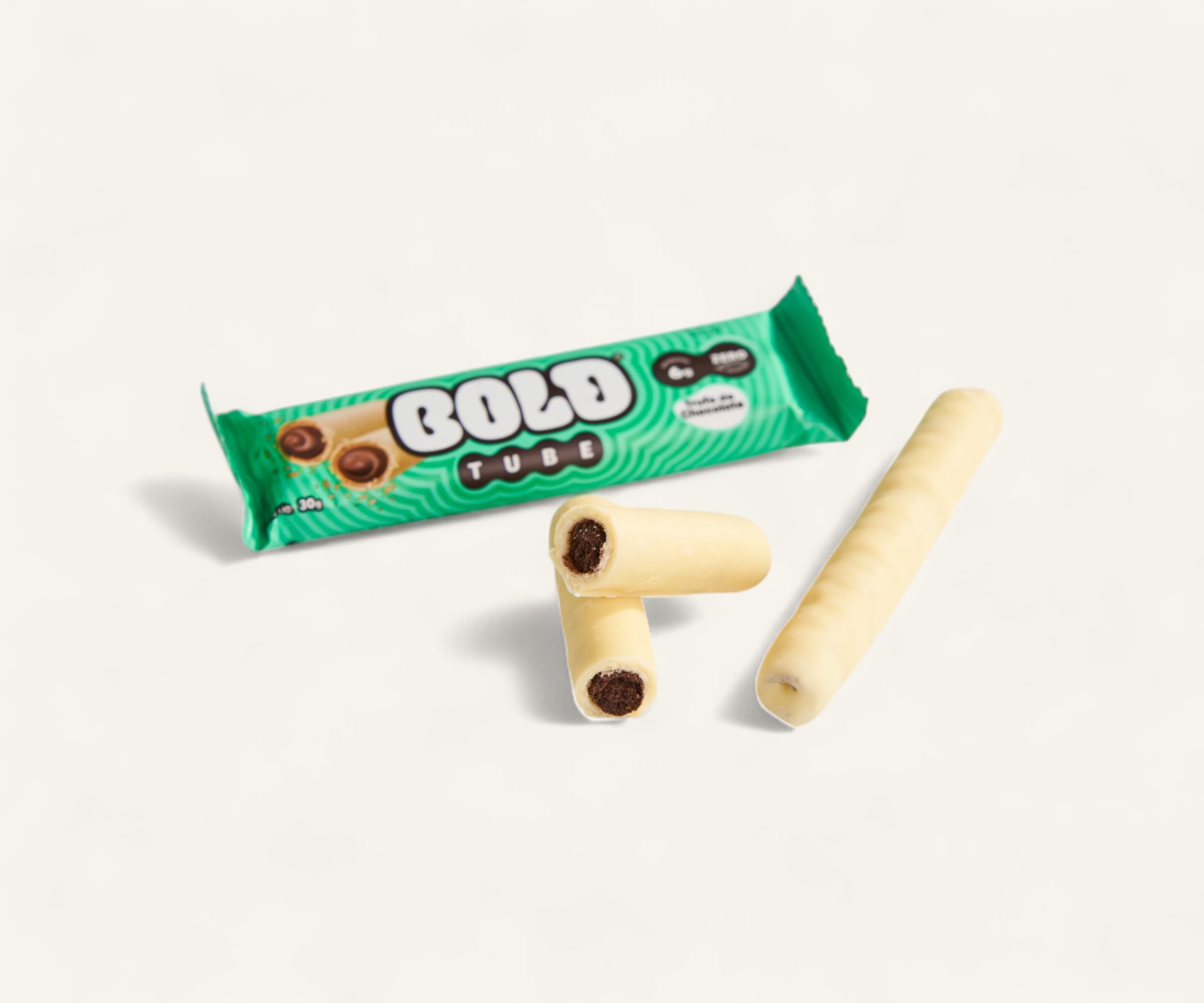 Barra de proteína Bold Tube 10g sabor trufa 40g