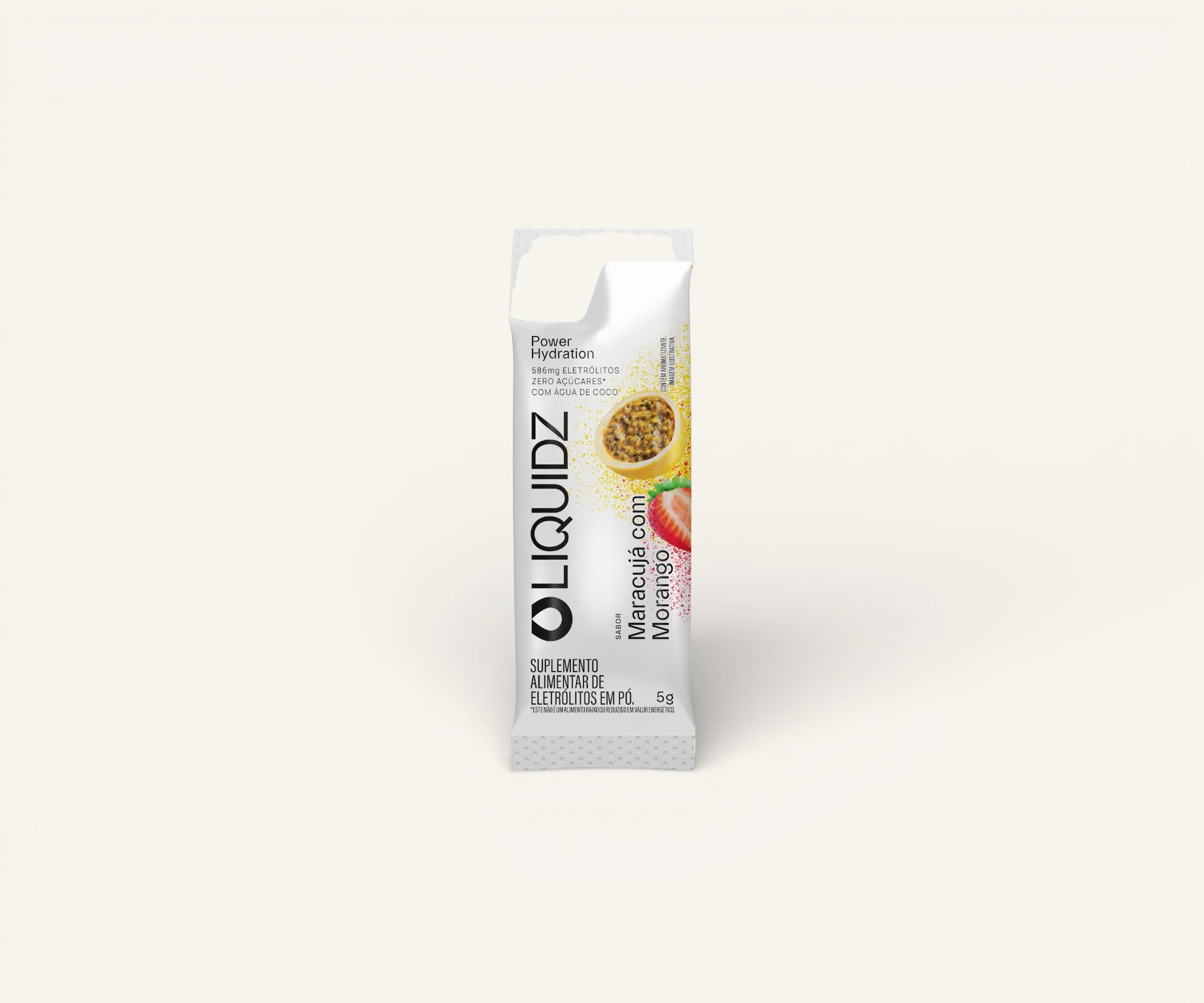 Eletrólitos Liquidz sabor maracujá com morango 6g