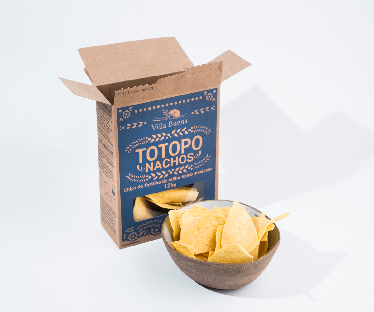 Totopo Nachos Villa Buena Chips de milho 125g