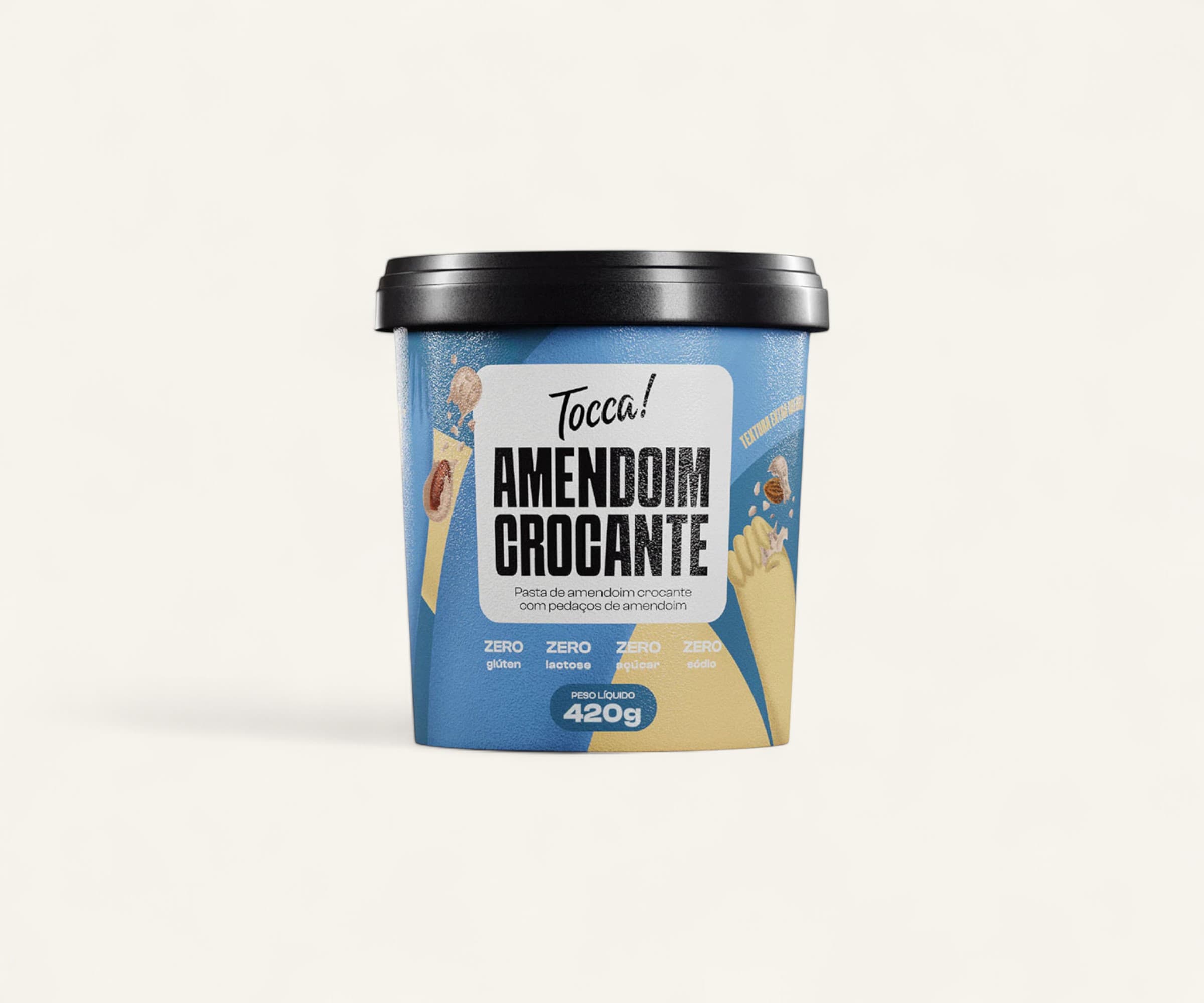 Pasta de amendoim crocante 420g