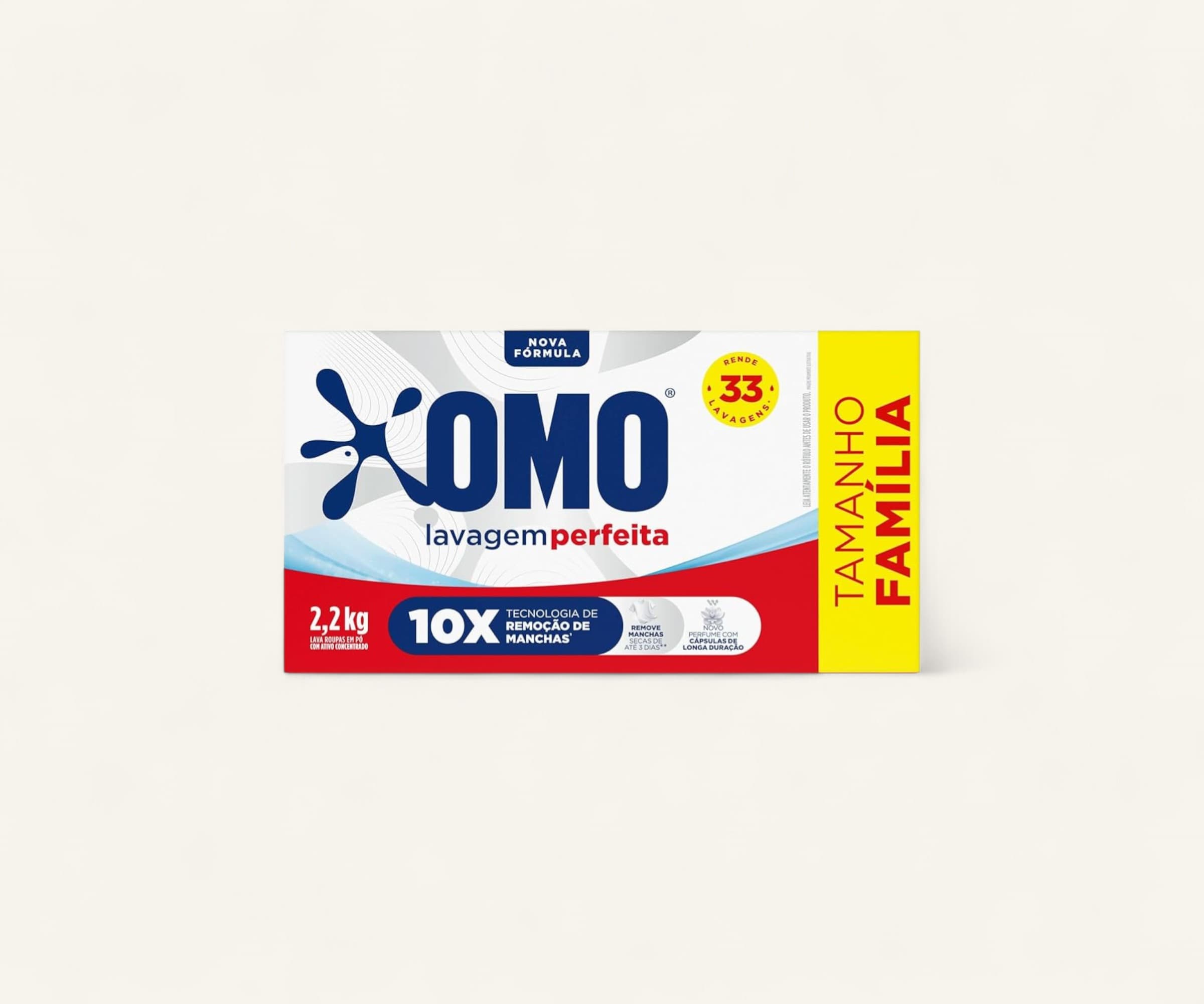 Sabão em pó Lavagem Perfeita OMO 2,2kg