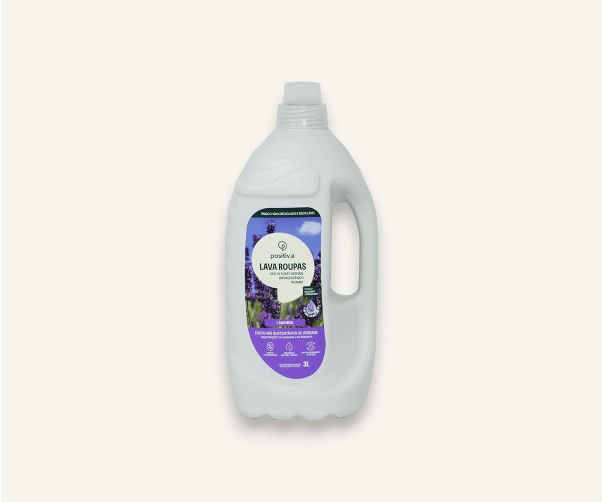 Lava roupas líquido lavanda Positiv.a 3l