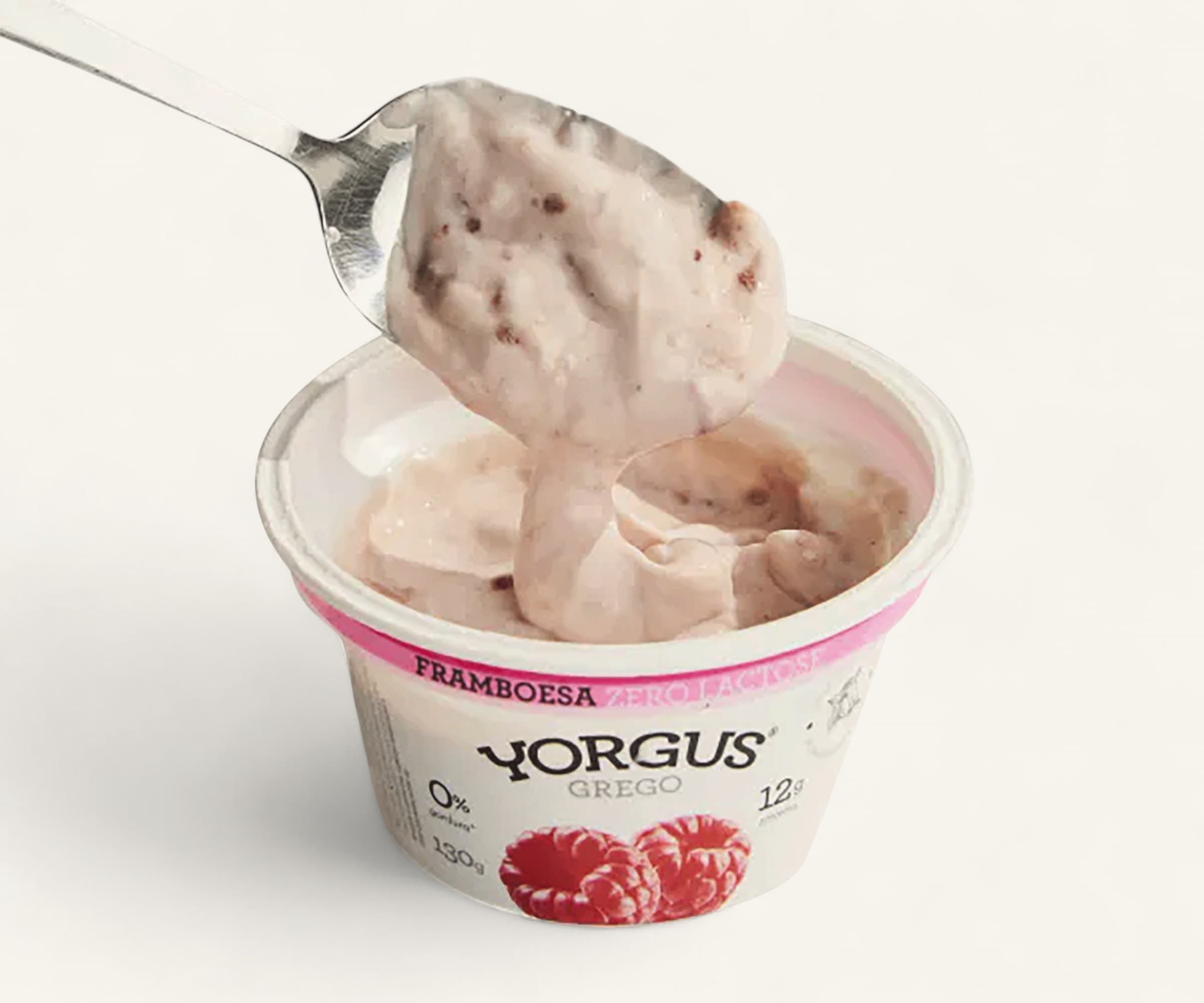 Iogurte grego de framboesa sem lactose Yorgus 130g