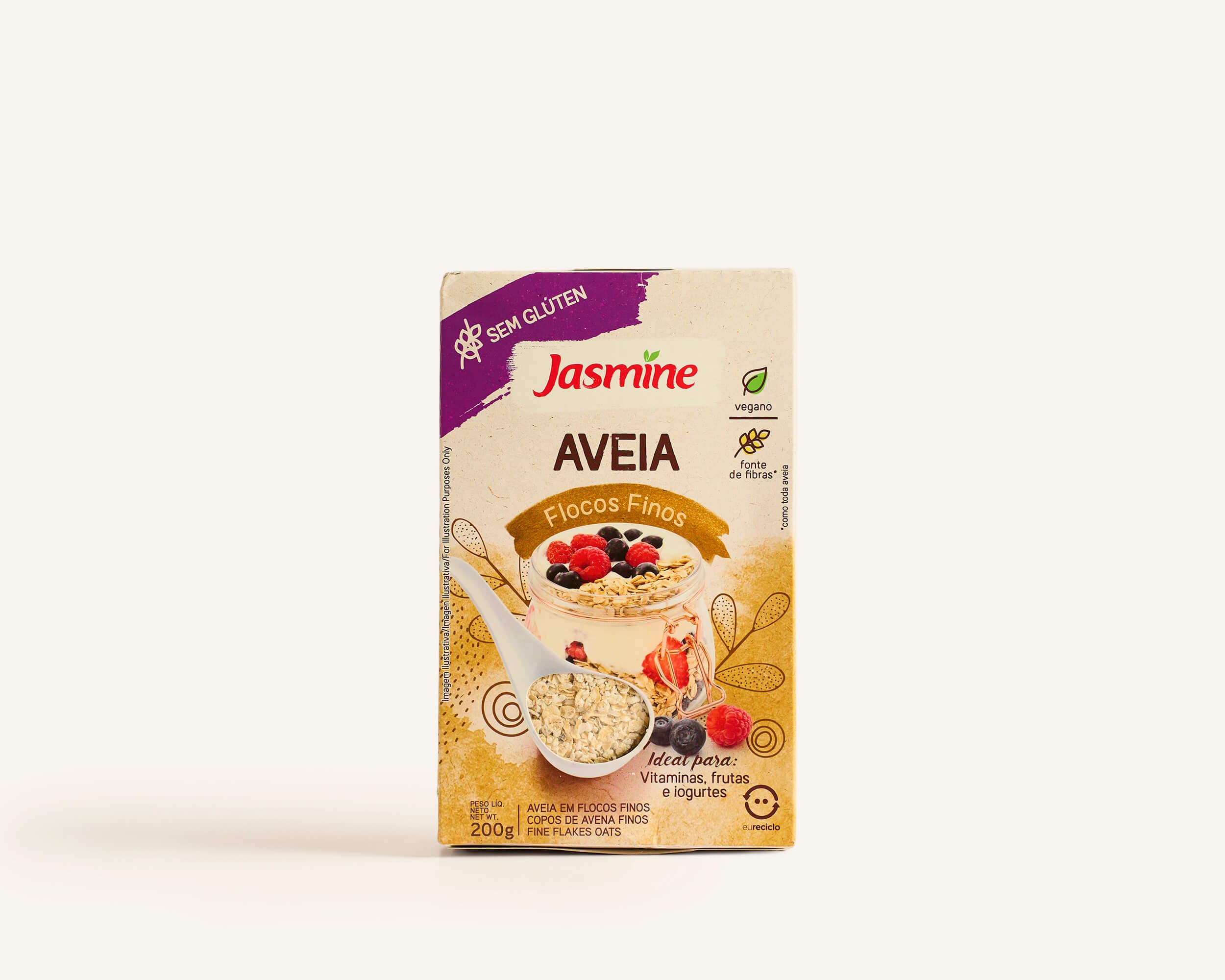 Aveia sem glúten em flocos finos 200g