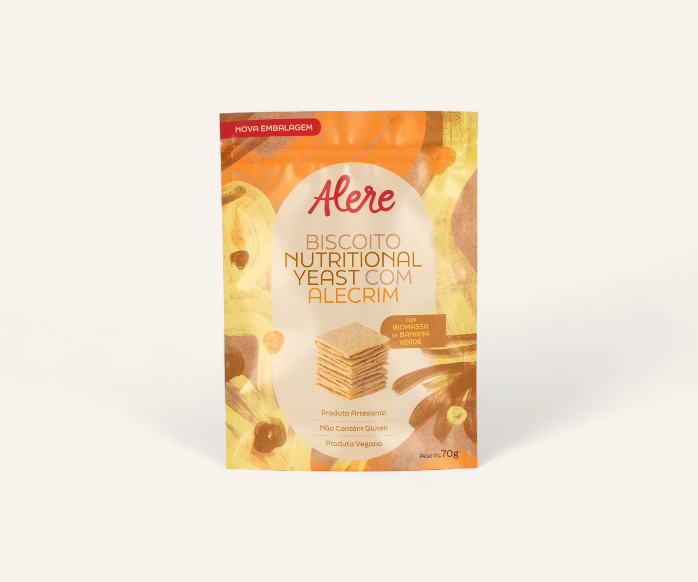 Biscoito Nutritional Yeast de alecrim 70g