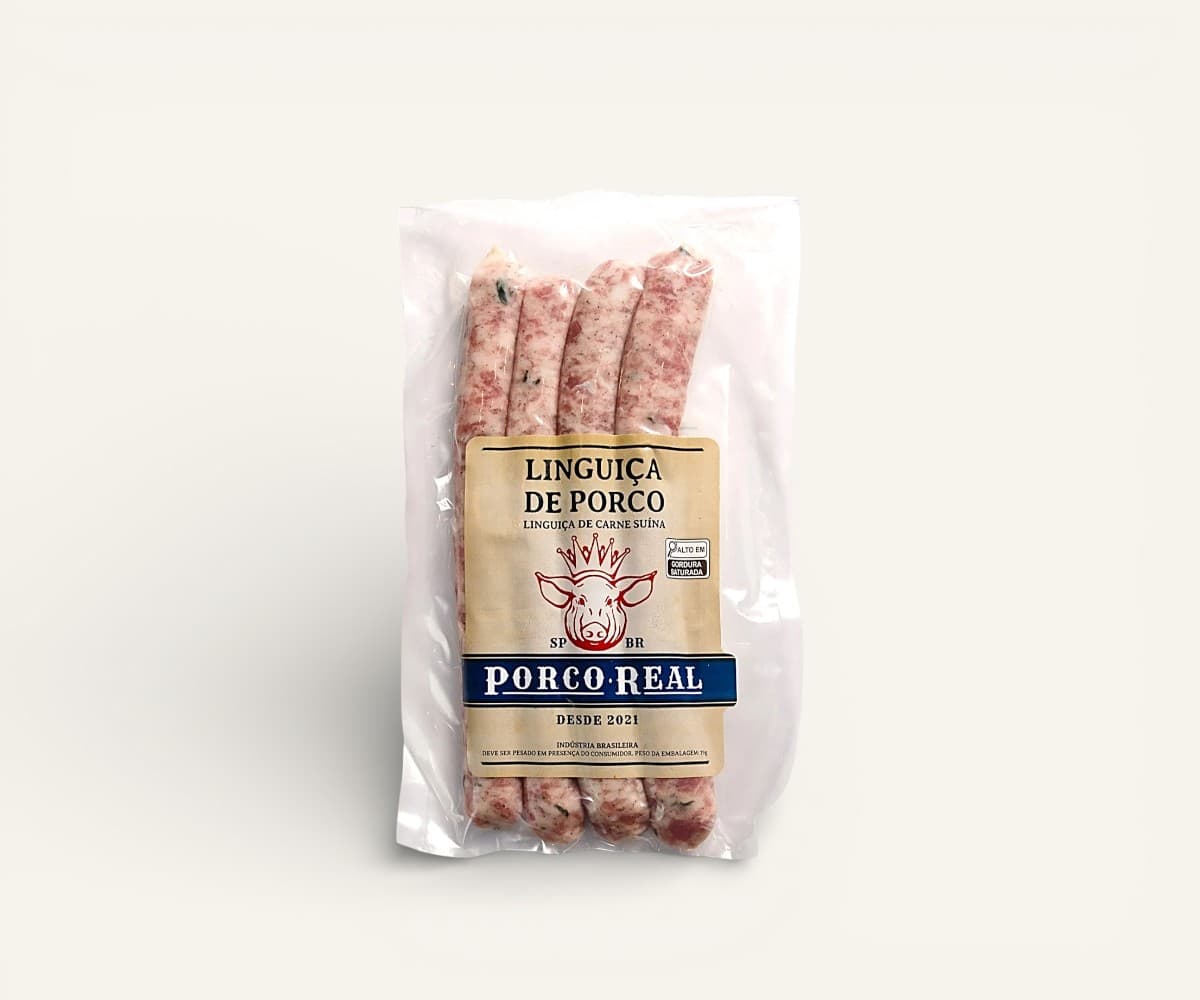 Linguiça de carne suína Porco Real 300g
