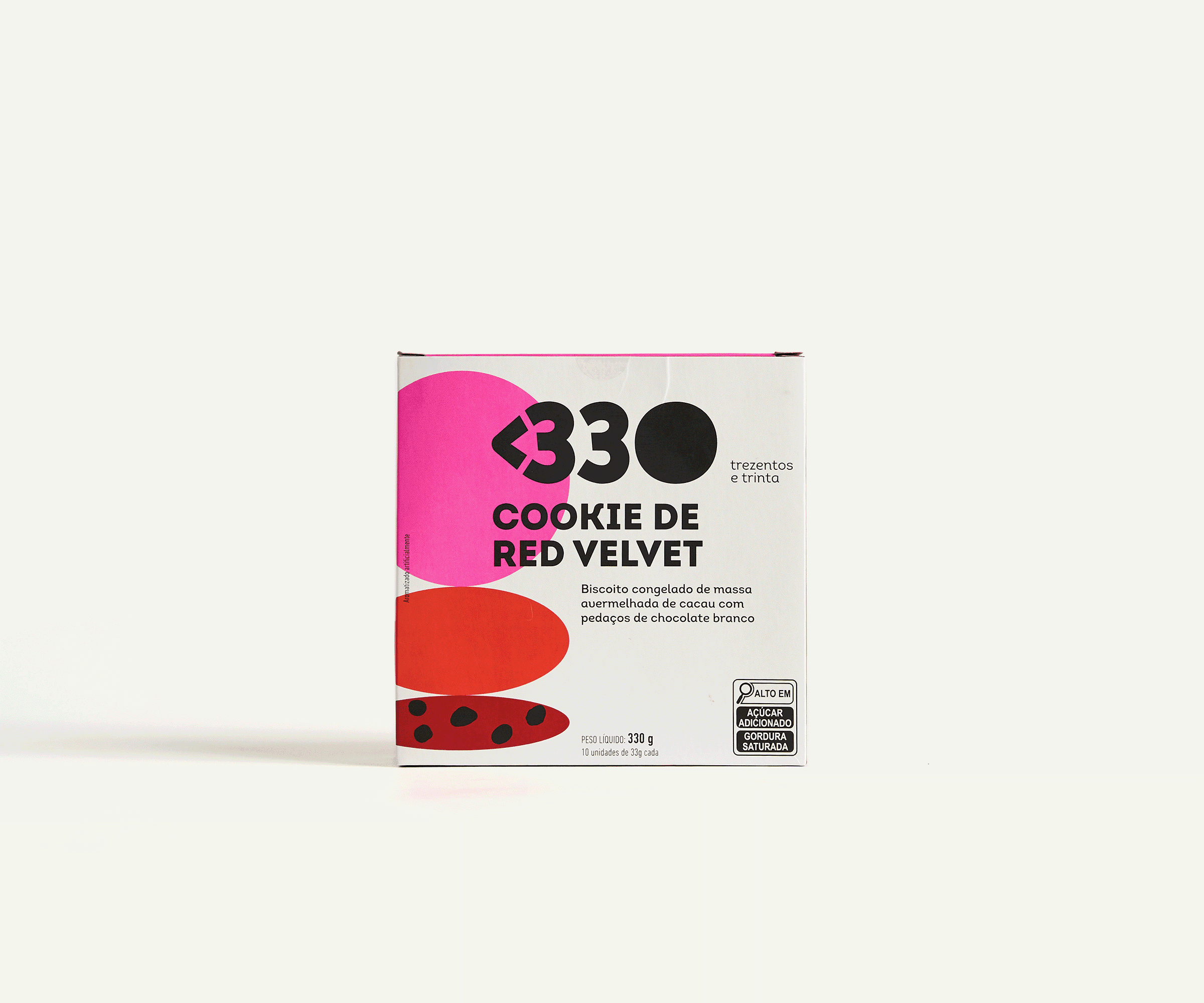 Cookies de red velvet congelados 10 unidades 330g