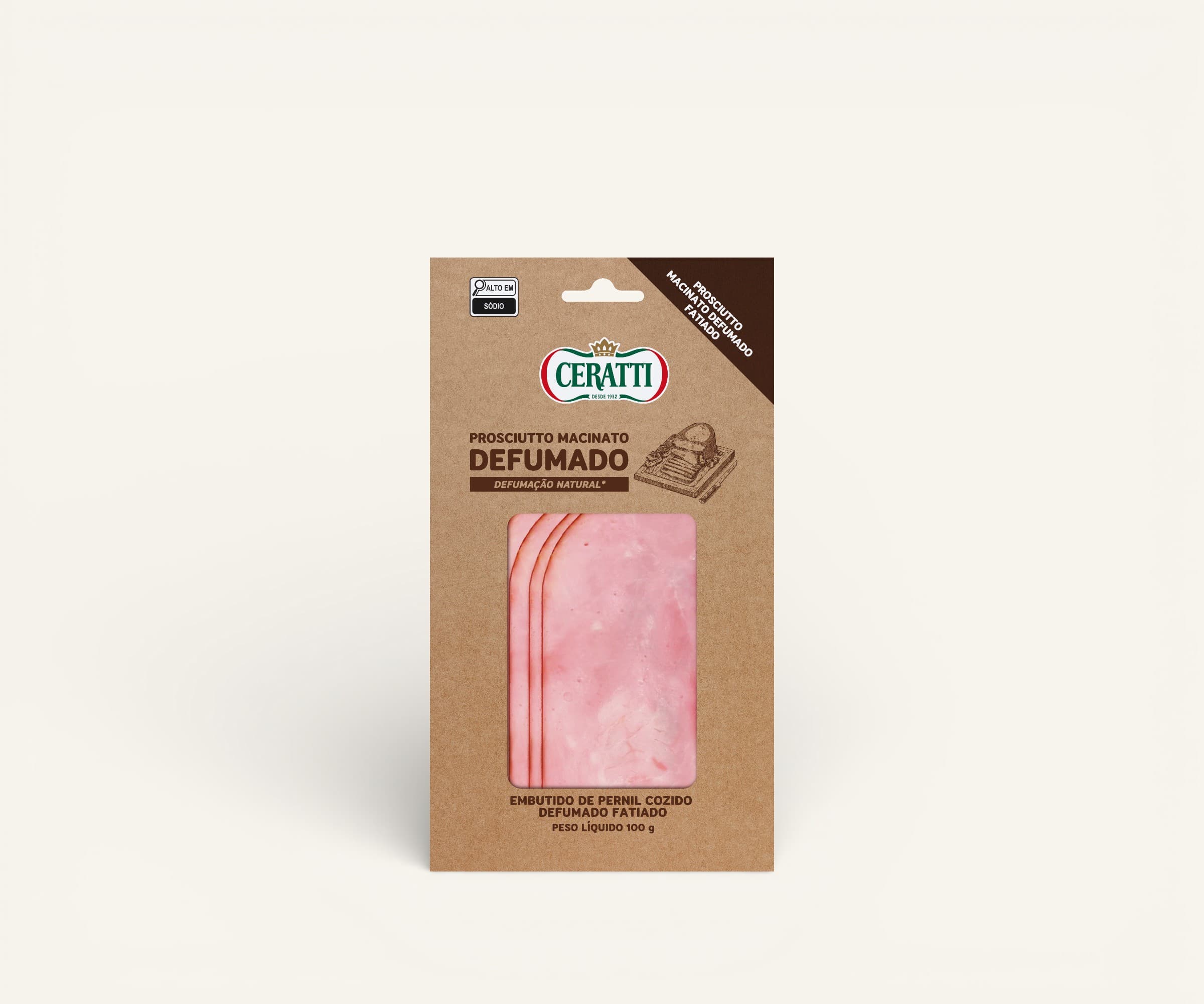 Mortadela bologna fatiada Ceratti com pistache 150g