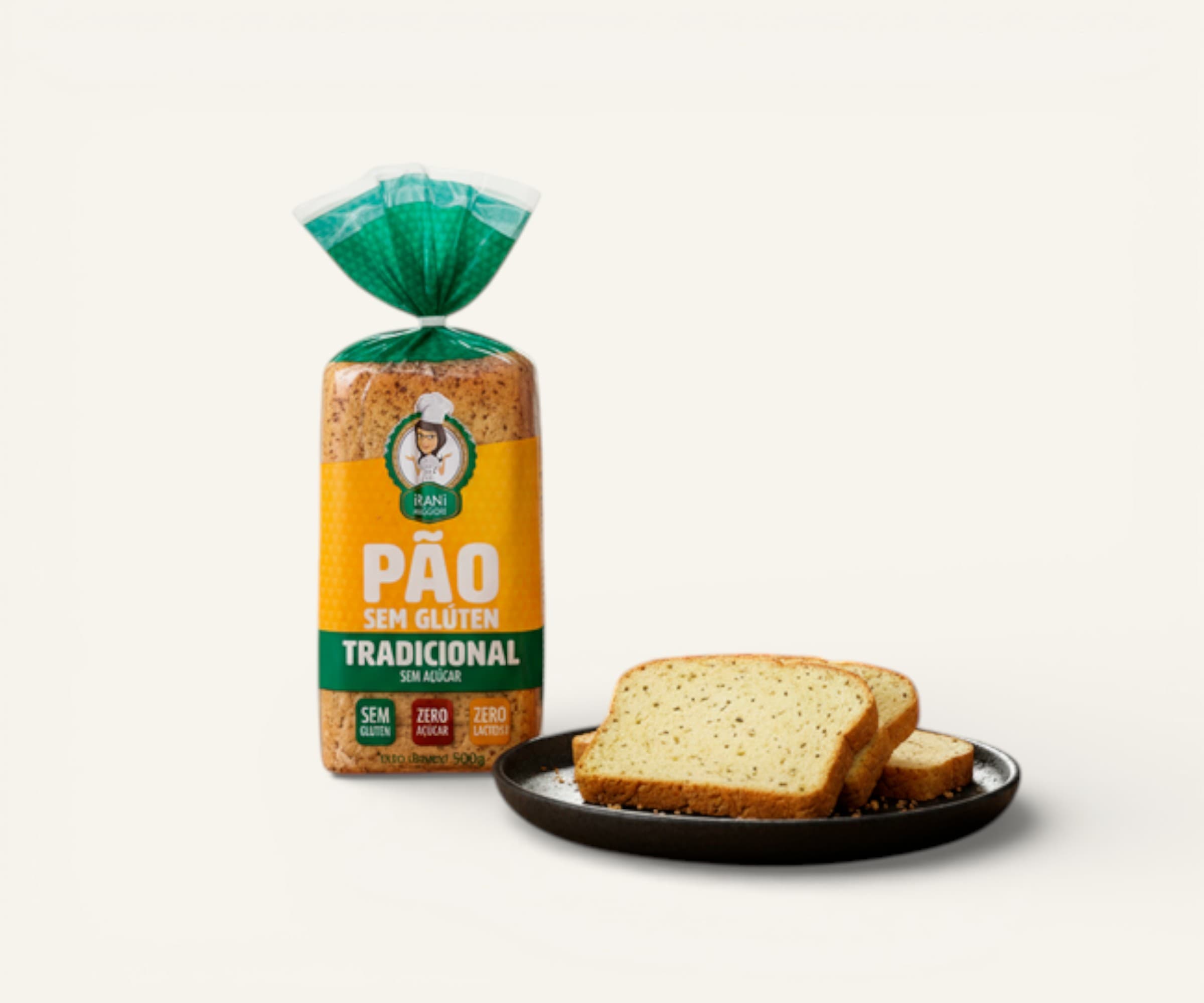 Pão de forma tradicional sem glúten 500g