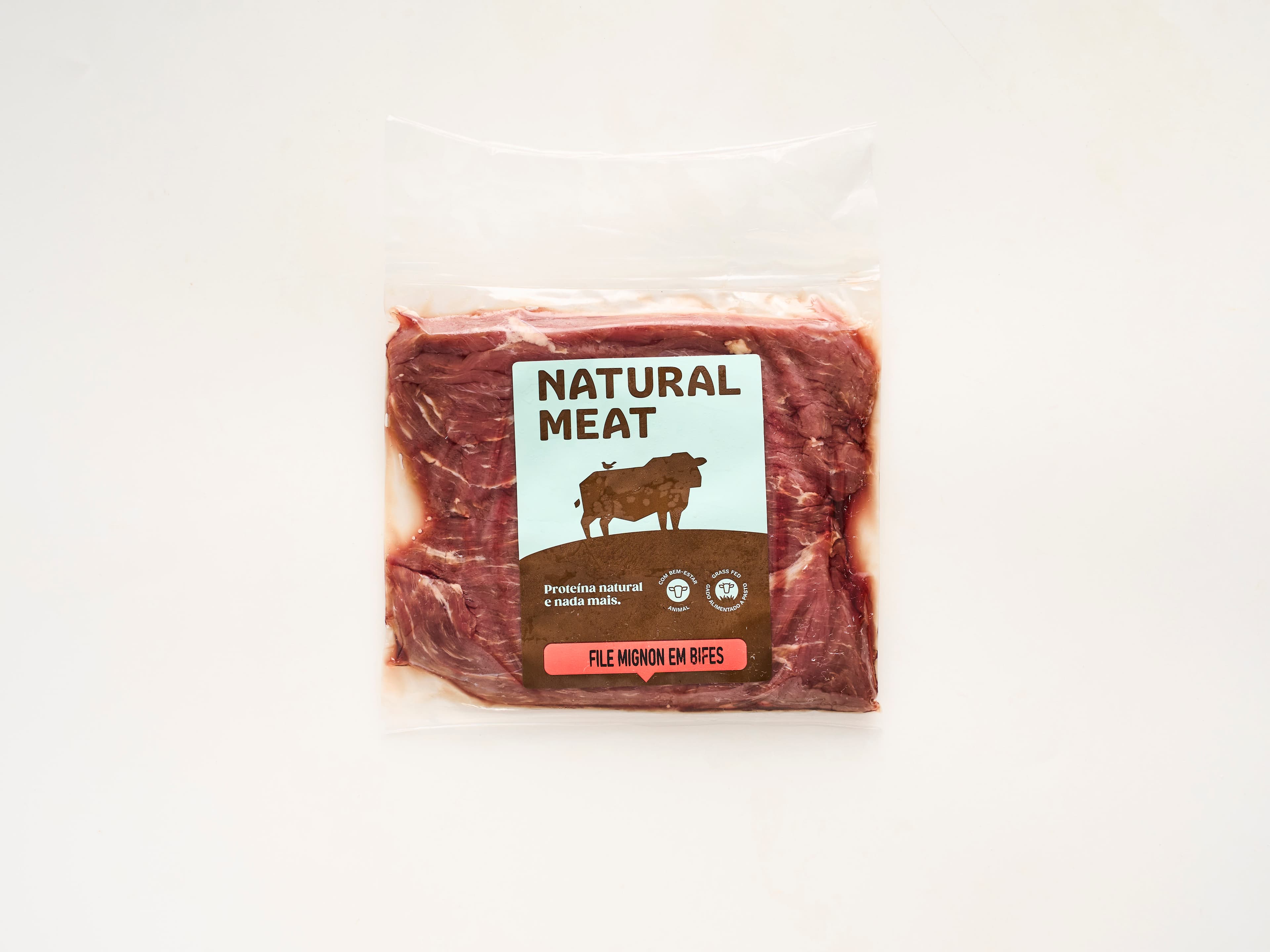 Filé mignon bovino em bifes grass-fed 200g
