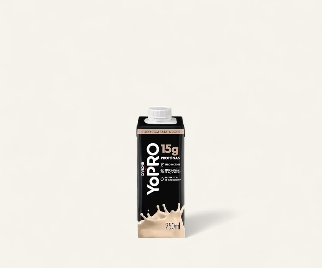 Bebida láctea UHT 15g de proteína sabor coco com batata doce YoPro 250ml