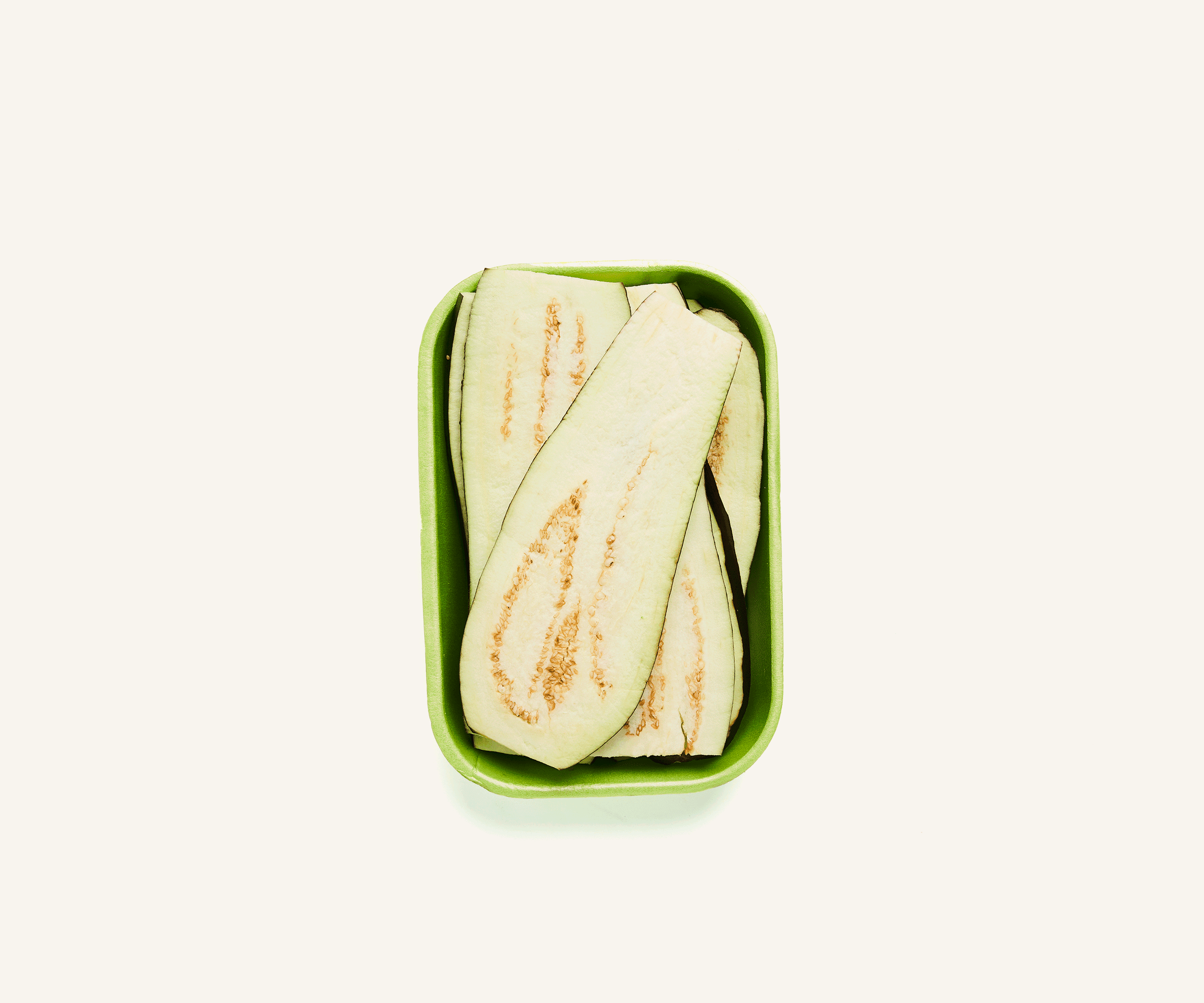 Berinjela fatiada higienizada 300g